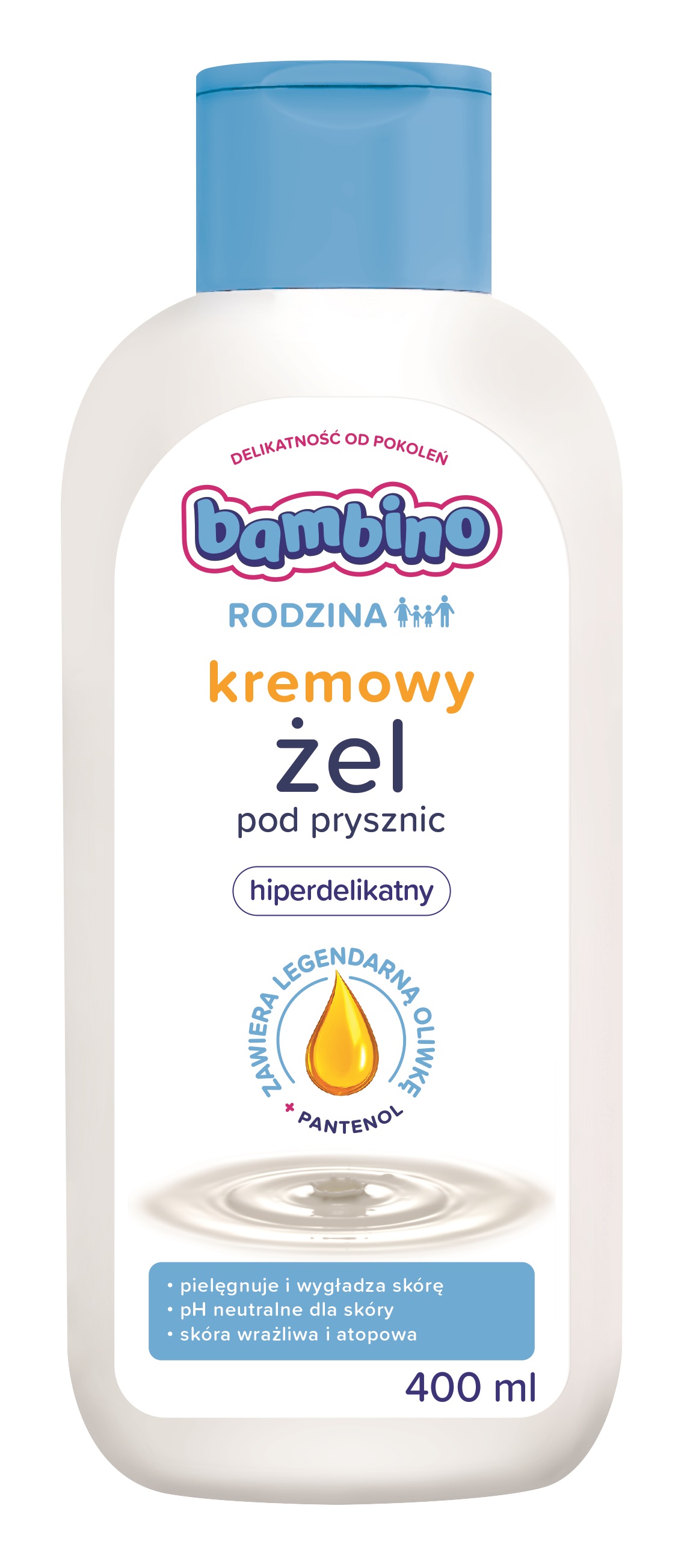 Bambino Rodzina Kremowy Żel Pod Prysznic Hiperdelikatny 400 Ml
