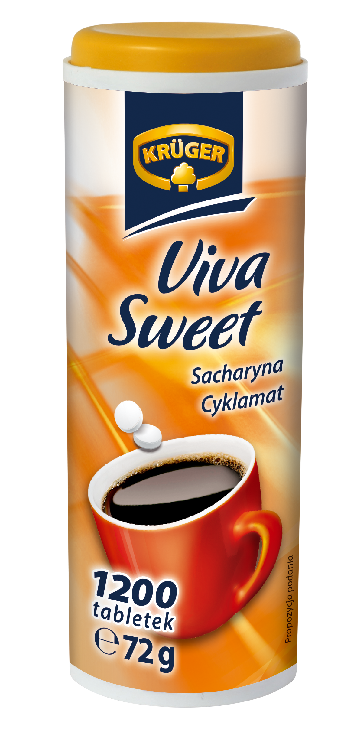 Kruger Słodzik Viva Sweet Sacharyna Cyklamat 1200 Tabl. 72G