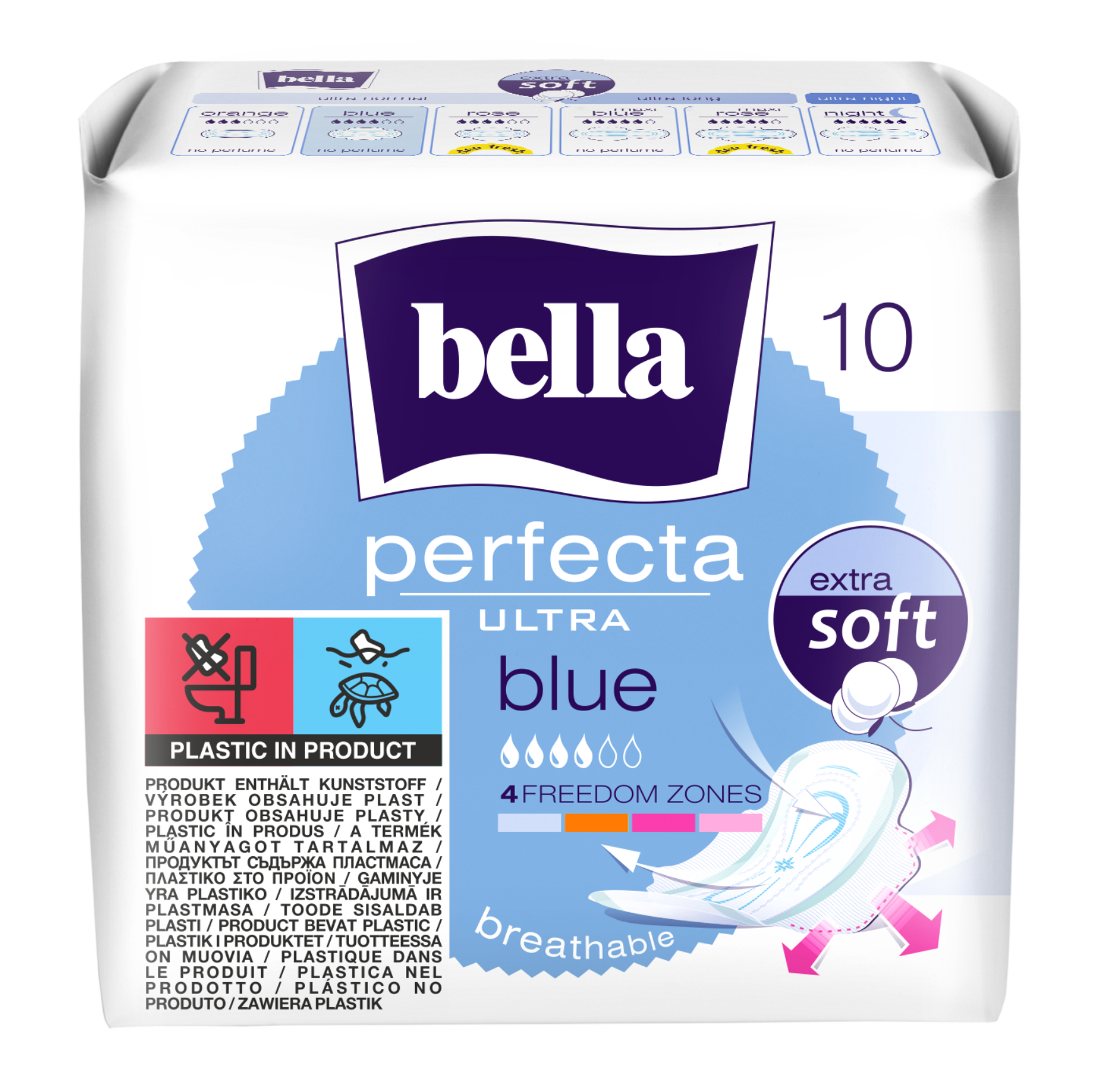 Podpaski Bella Perfecta Ultra Blue Extra Soft 10 Szt.