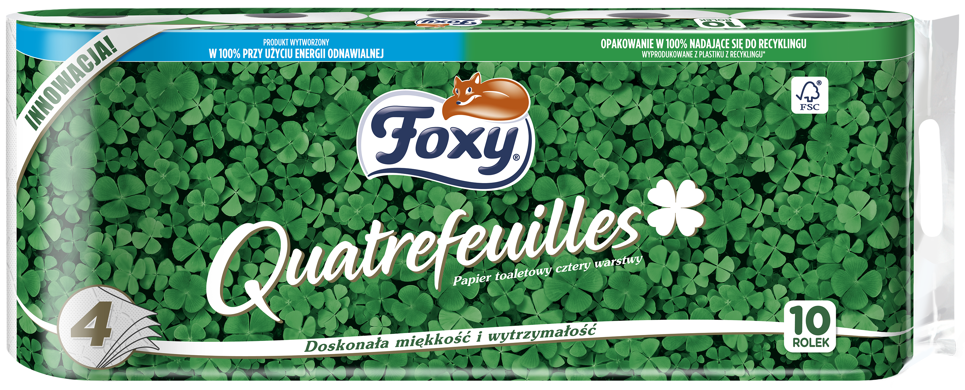 Papier Toaletowy Quatrefeuilles 10 Rolek Biały