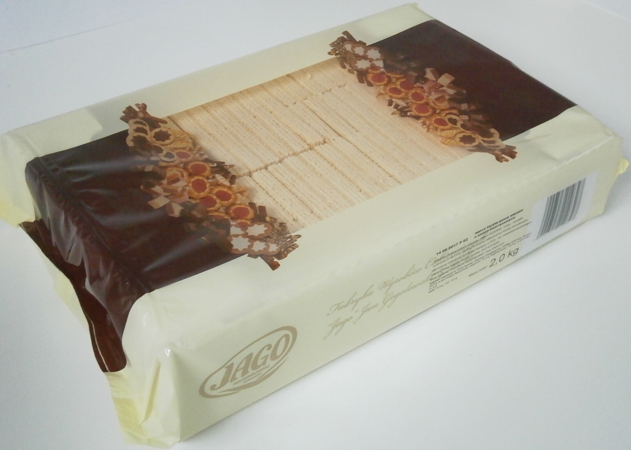 Jago Wafle Przekładane Kremem O Smaku Śmietankowym 2 Kg