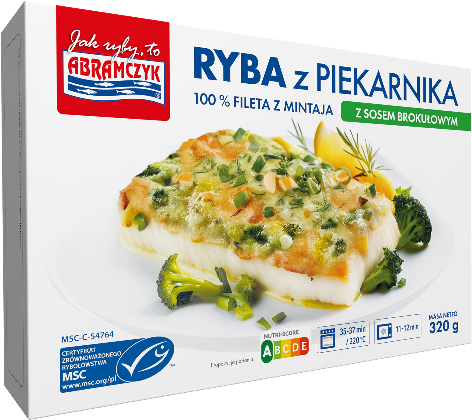 Abramczyk Ryba Z Piekarnika Z Sosem Brokułowym 320 G