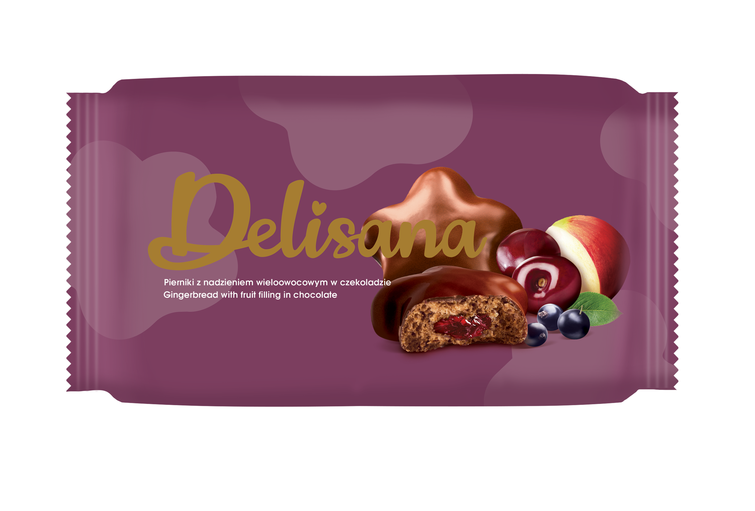 Delisana Pierniki W Czekoladzie Z Nadzieniem Wieloowocowym 200G