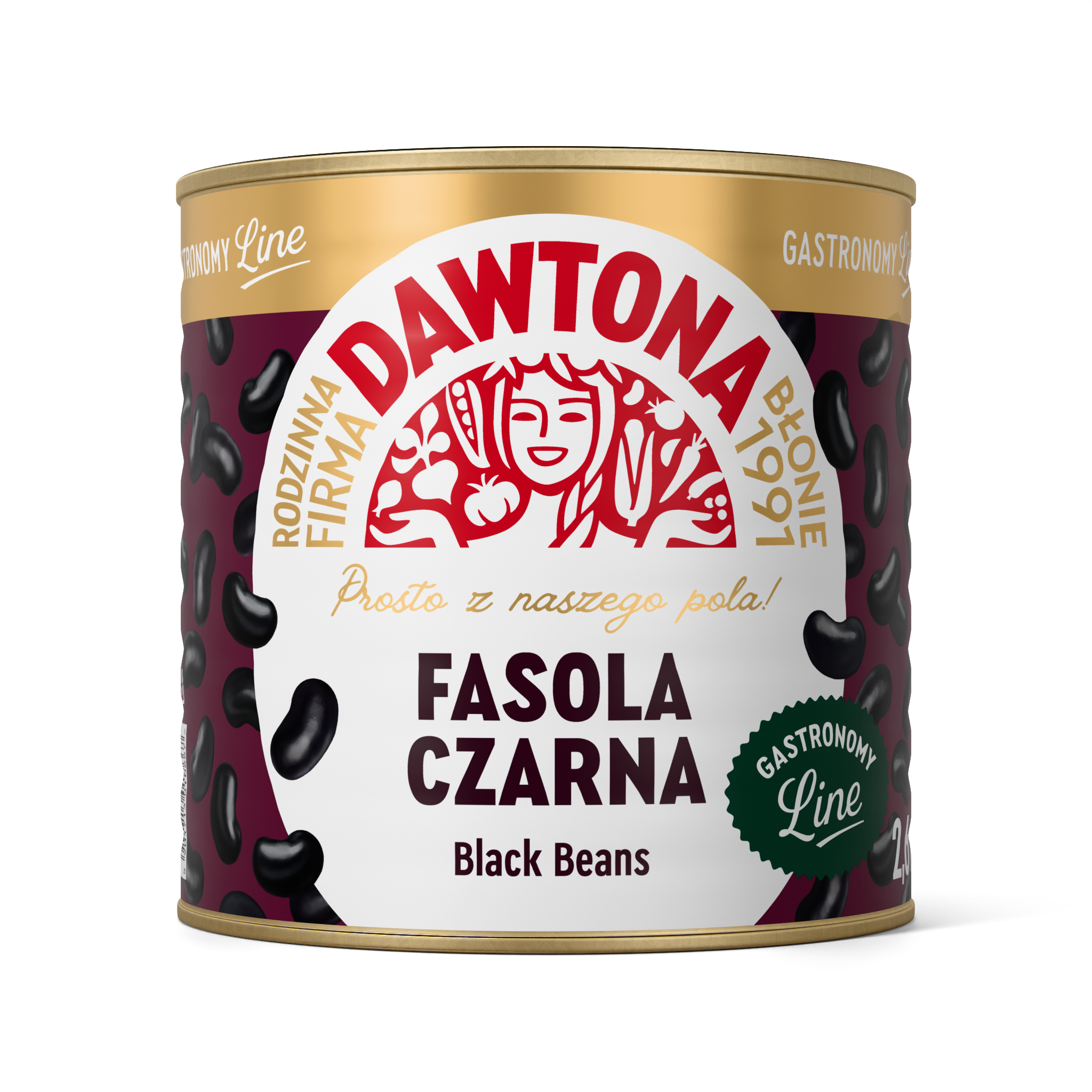 Fasola Czarna Konserwowa 2600G Dawtona