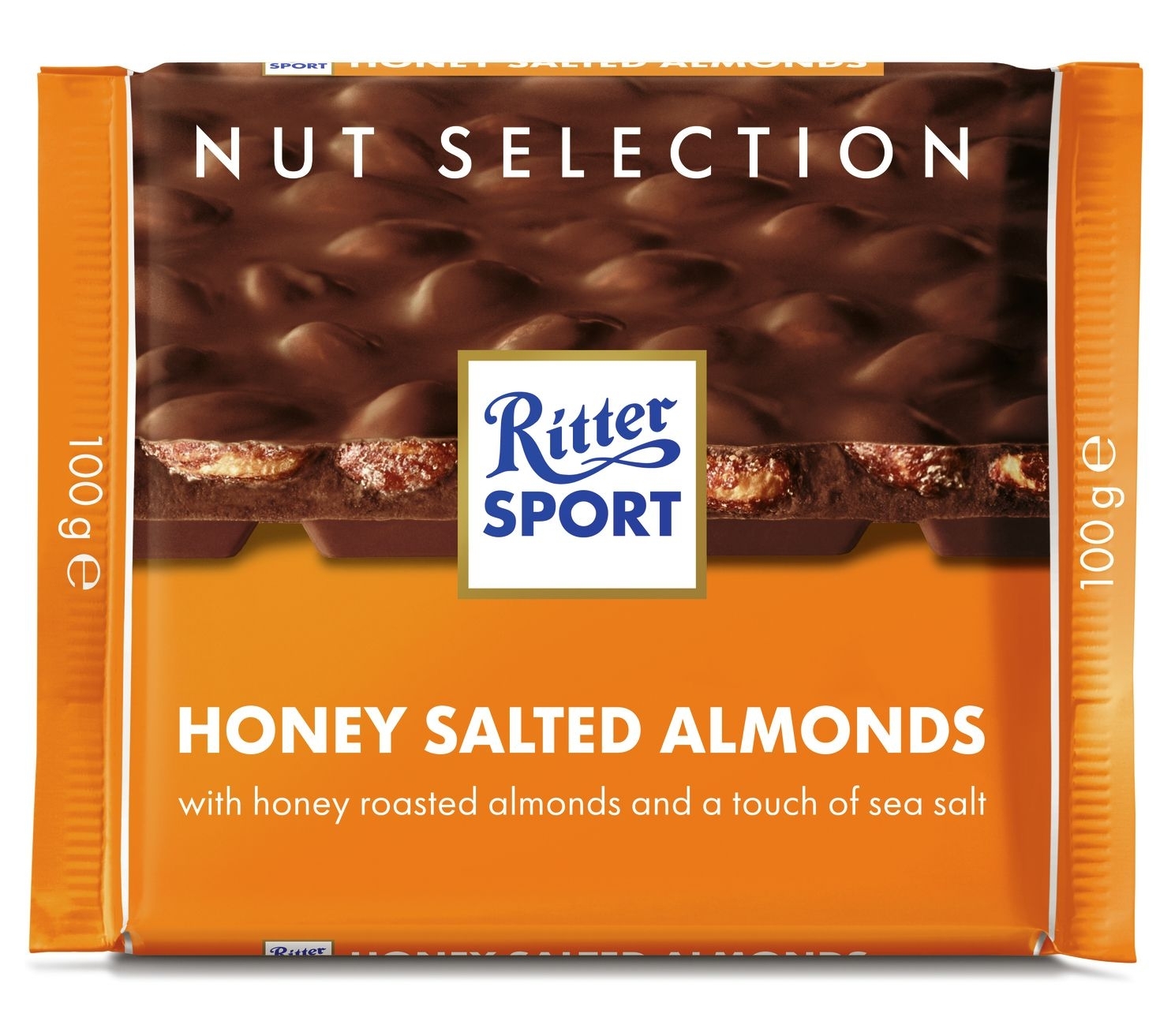 Ritter Sport Czekolada Mleczna Z Całymi Migdałami Solonymi W Miodzie 100G