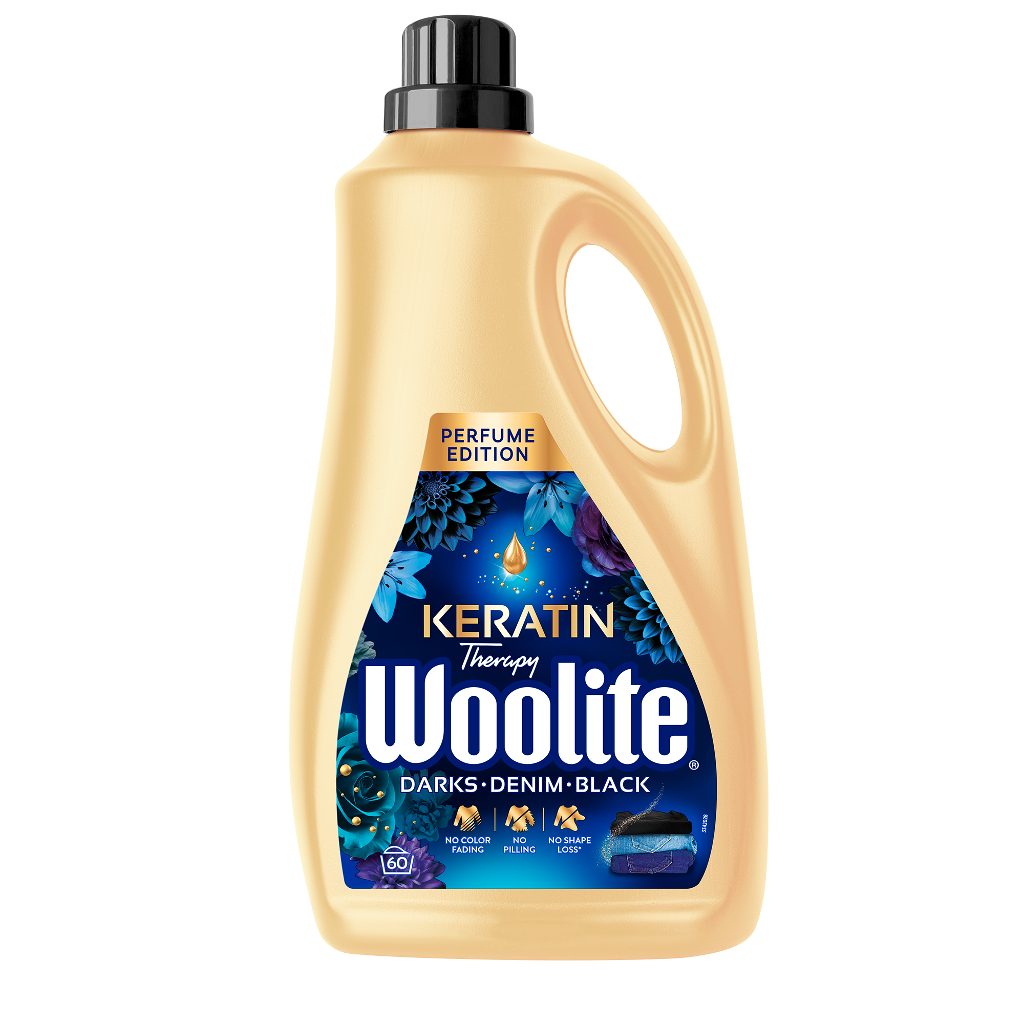 Woolite Perfume Czerń, Ciemne Kolory & Jeans Z Keratyną 3,6L/60 Prań