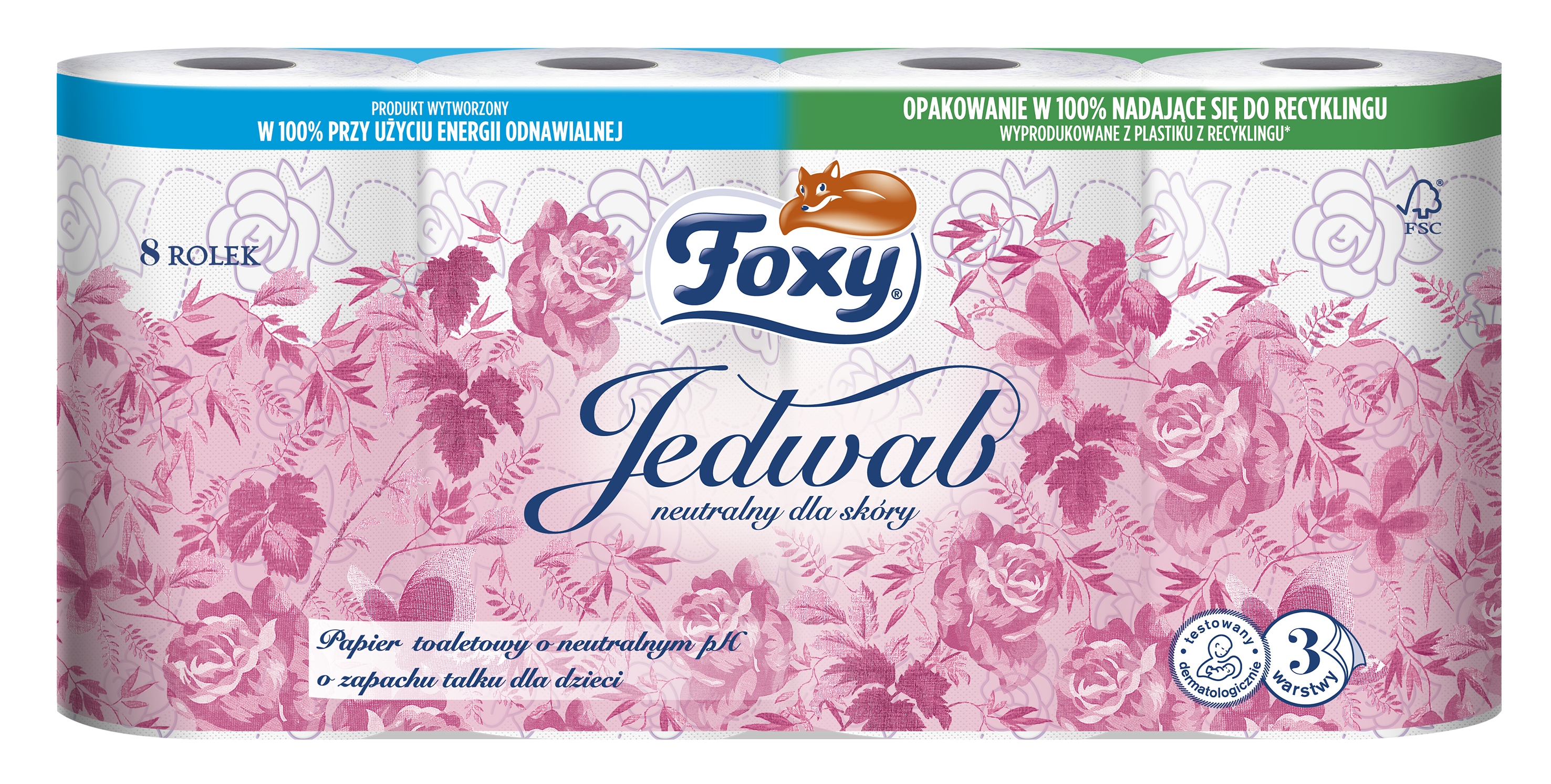 Papier Toaletowy Foxy Jedwab 8 Rolek
