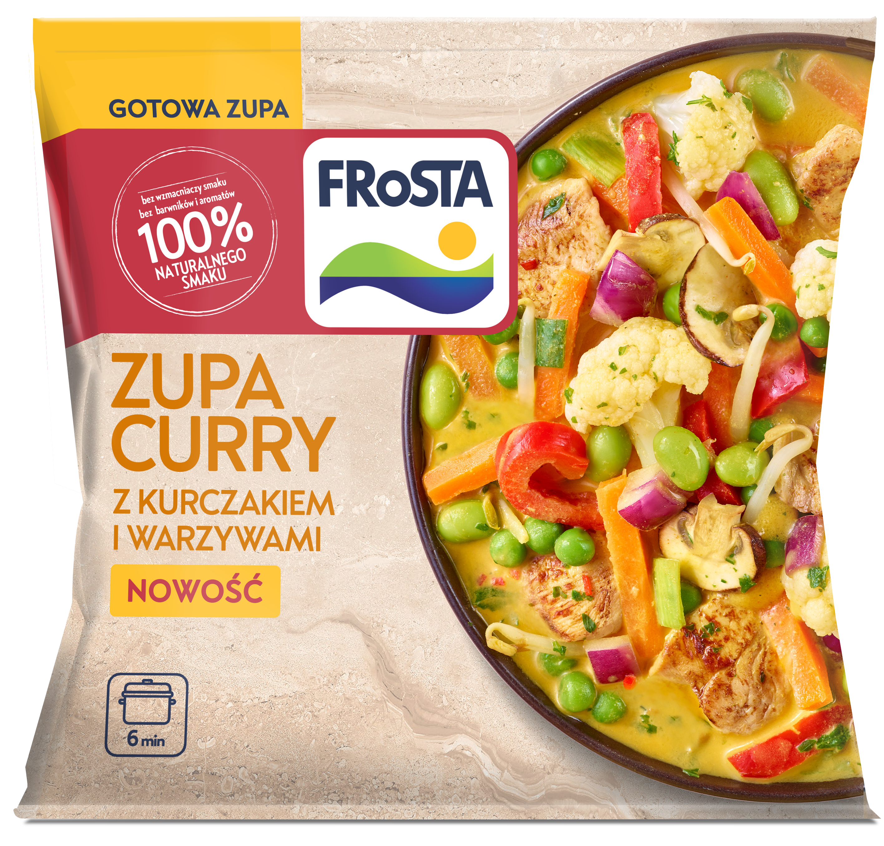 Zupa Curry Z Kurczakiem I Warzywami 400G Frosta