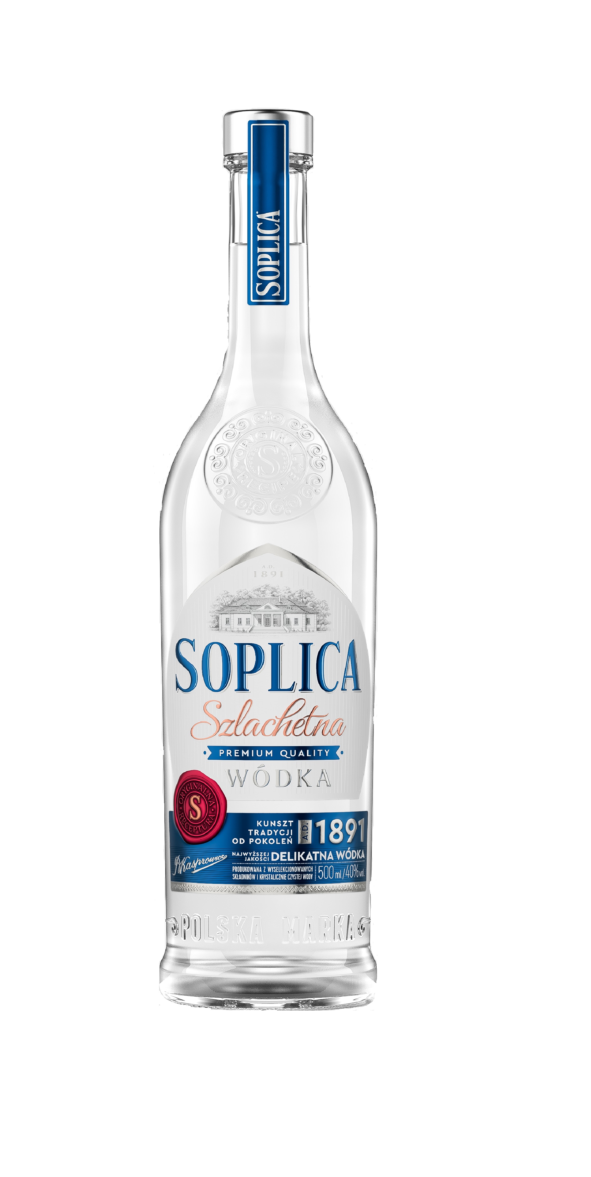 Wódka Czysta Soplica Szlachetna Premium 40% 500 Ml