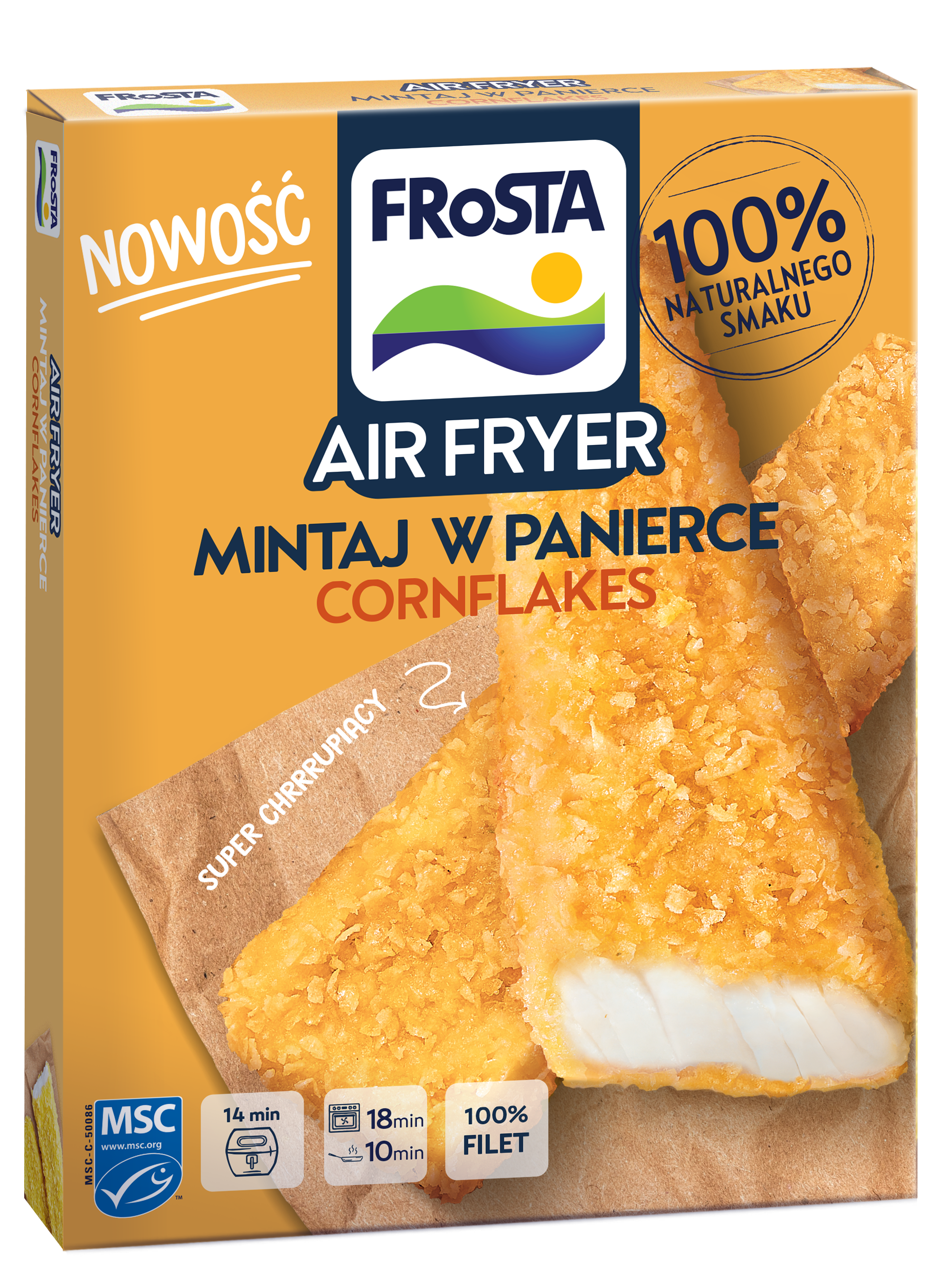 Msc Frosta Airfryer Mintaj W Panierce Cornflakes 240G