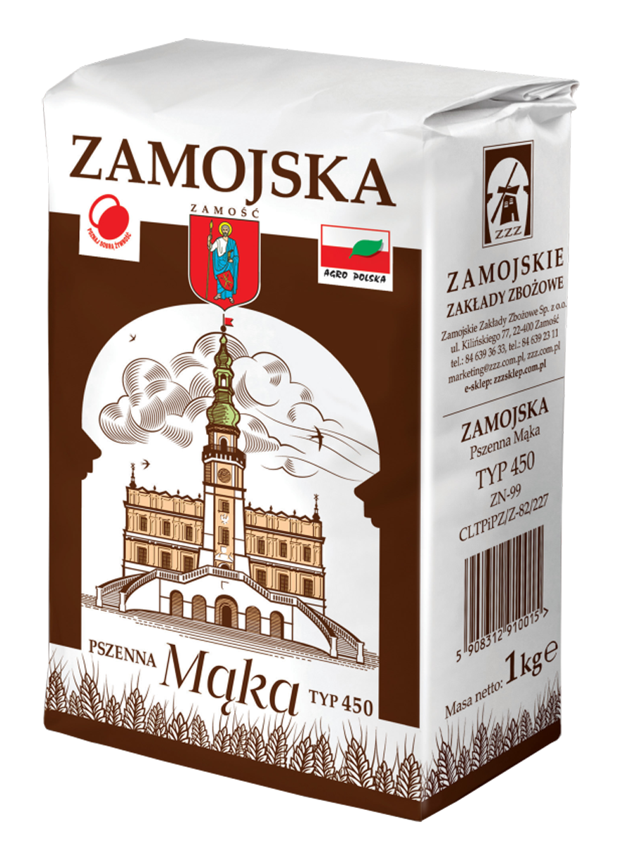 Zam.Mąka Zamojska Typ 450 1Kg Zamojskie Zakłady Zbożowe