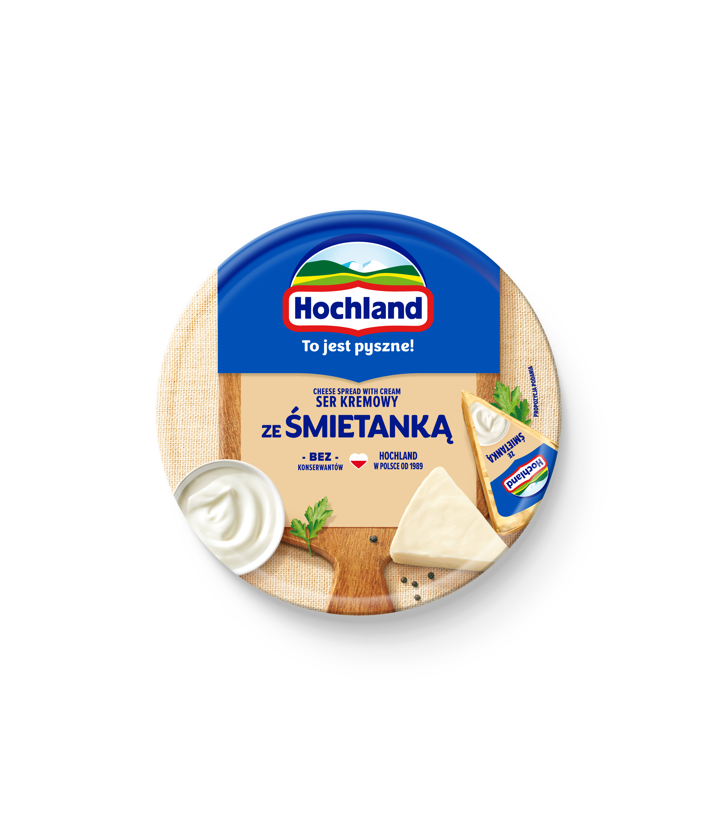 Hochland Śmietankowy Ser Kremowy Topiony W Trójkącikach 180 G