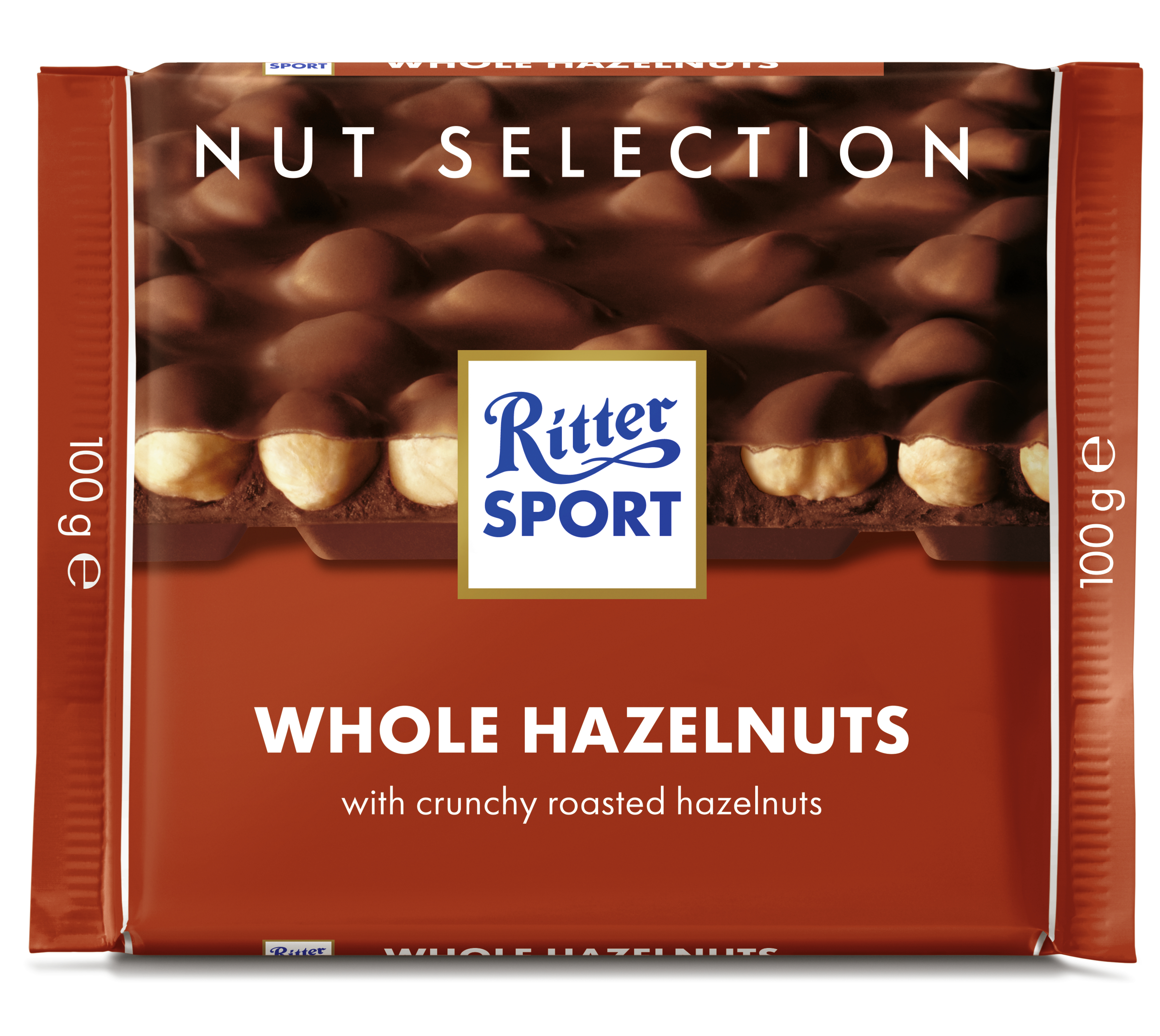 Ritter Sport Czekolada Mleczna Z Całymi Prażonymi Orzechami Laskowymi 100G