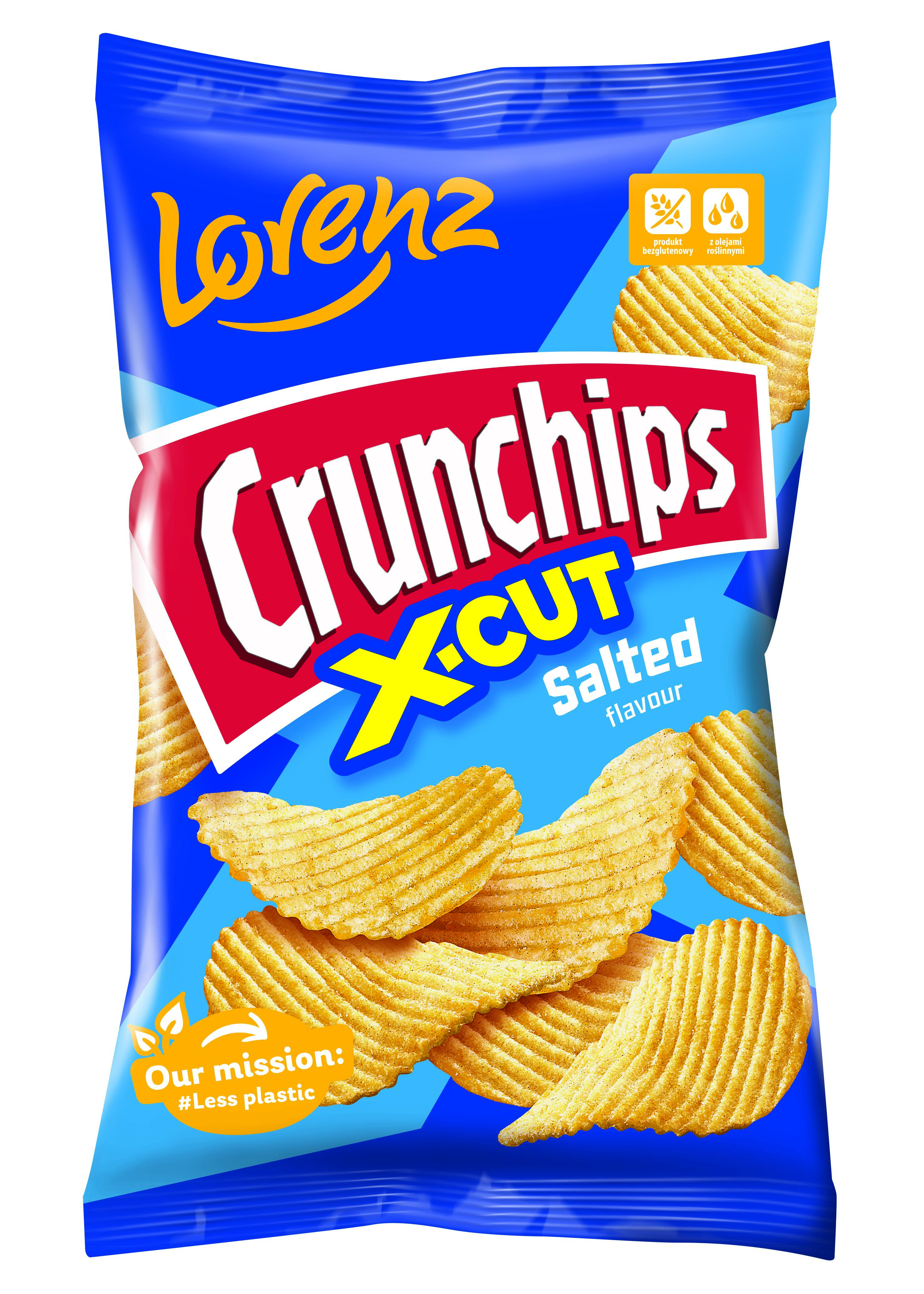 Crunchips X-Cut Salted 130G