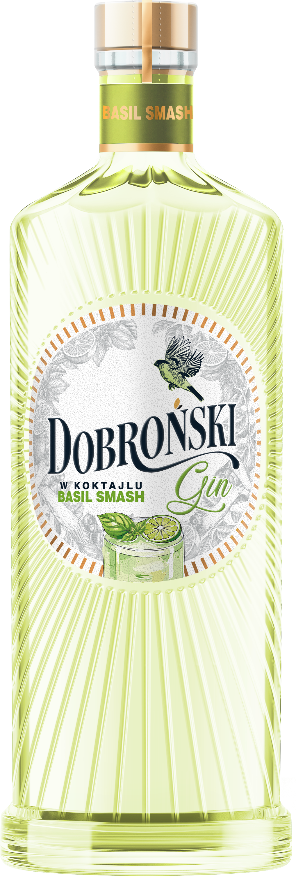 Dobroński Gin W Koktajlu Basil Smash 24% 700 Ml