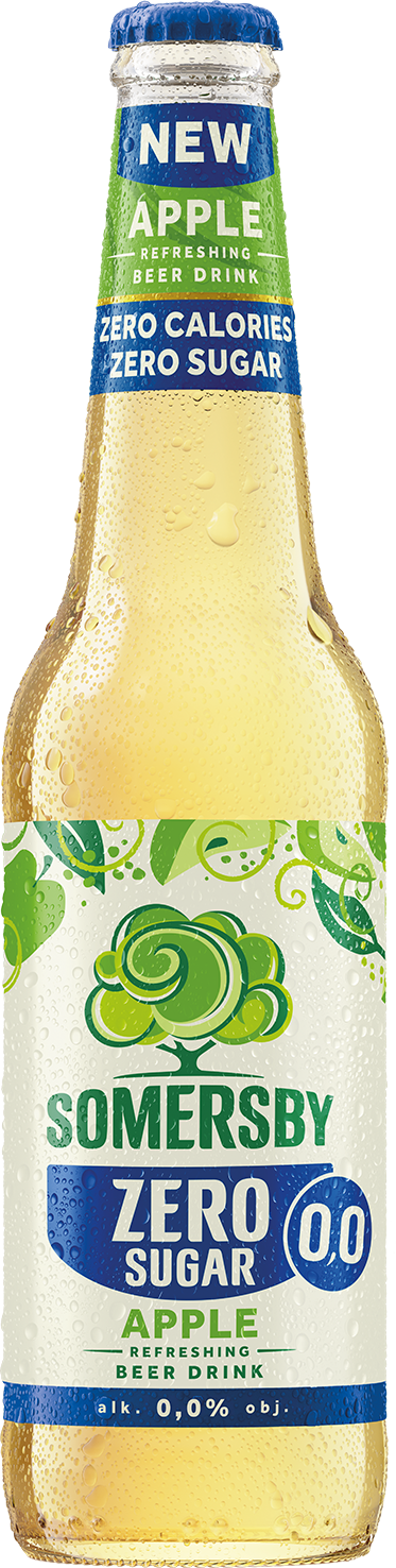 Somersby 3X Zero Apple 0% 400 Ml, Butelka Bezzwrotna