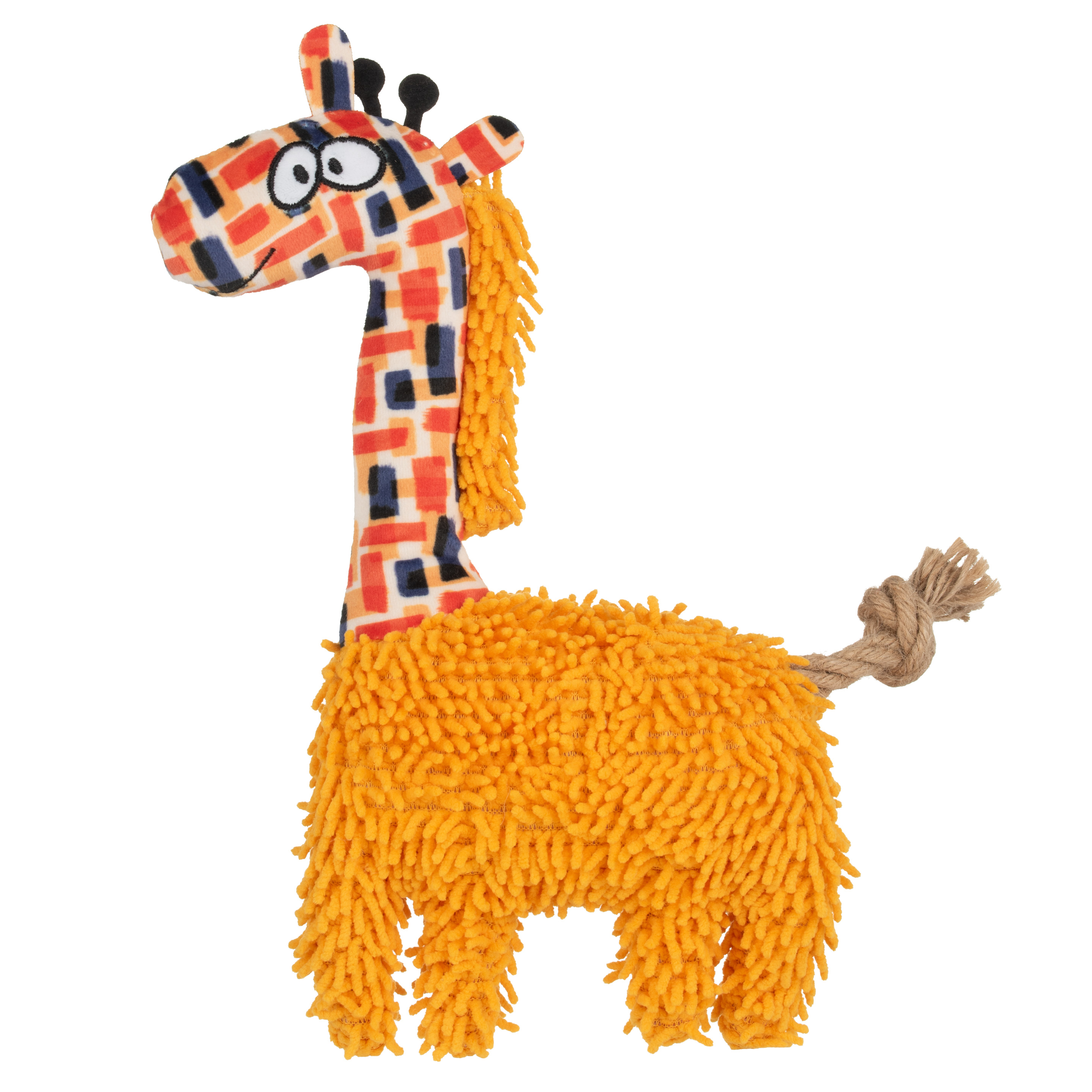 Zabawka Flamingo Saffia Giraffe - Dla Psa, Pluszowa Żyrafa Z Piszczałką