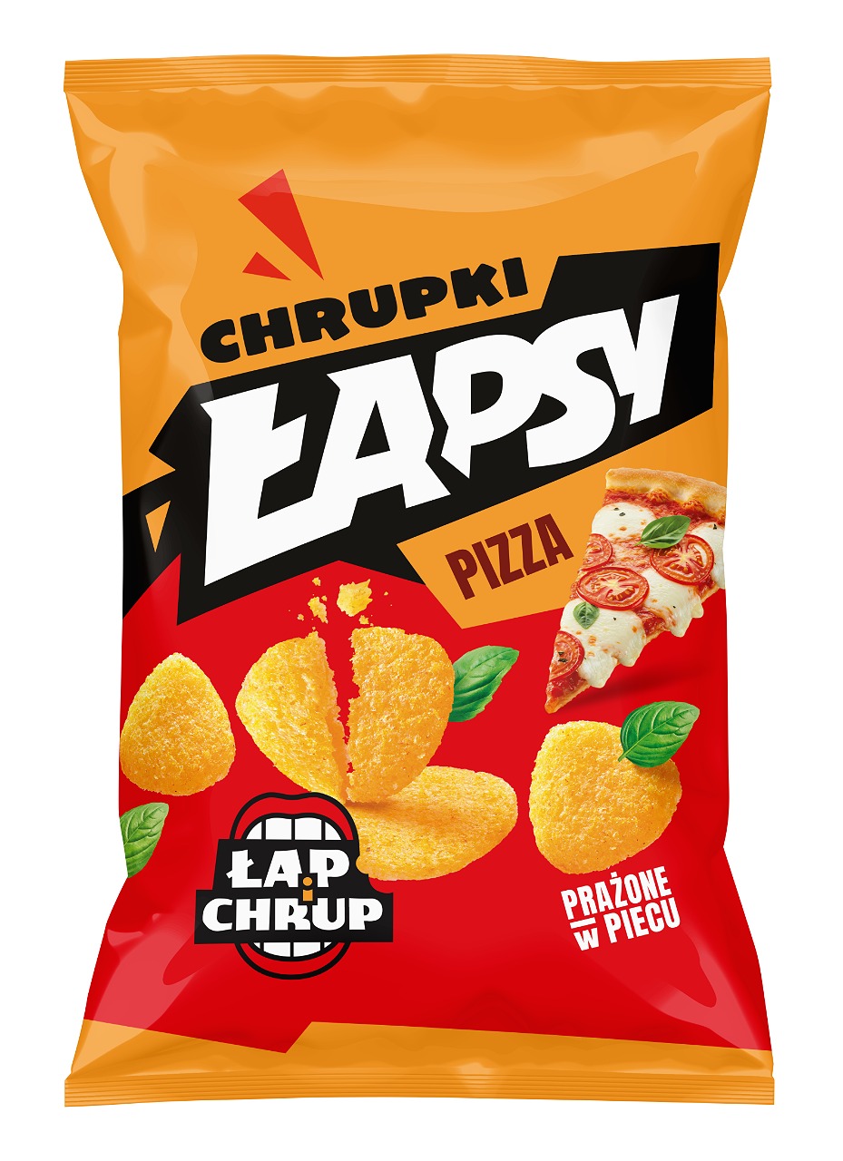 Łapsy Chrupki Kukurydziane O Smaku Pizzy 150 G