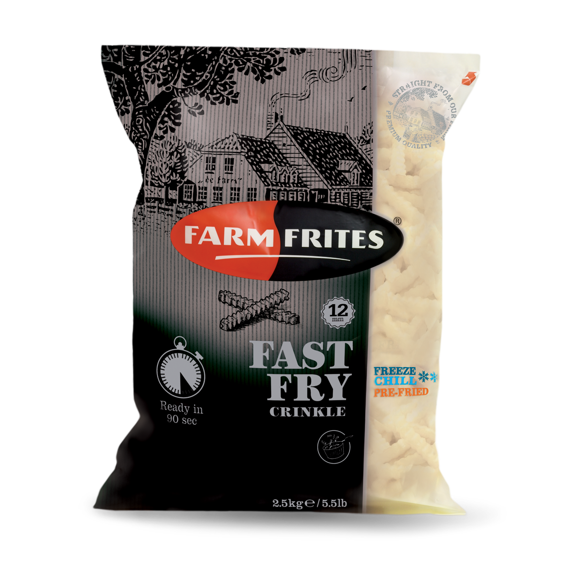 Farm Frites Fast Fry Frytki Karbowane 12Mm 2,5Kg