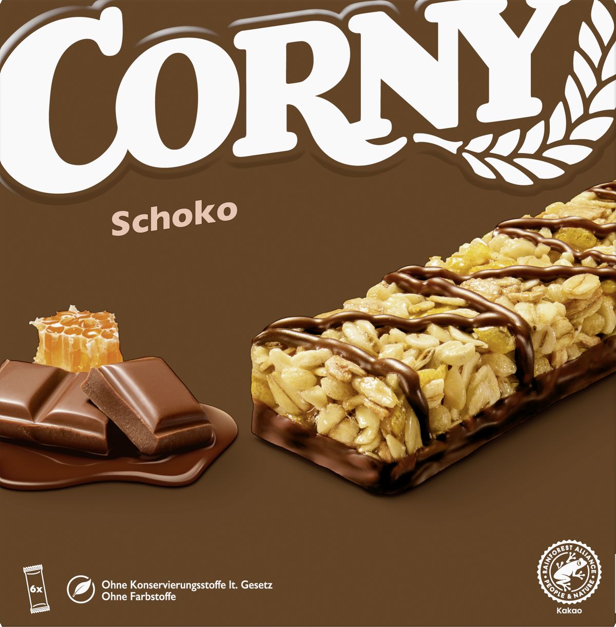 Corny Base Multipack O Smaku Czekoladowym 6X25G