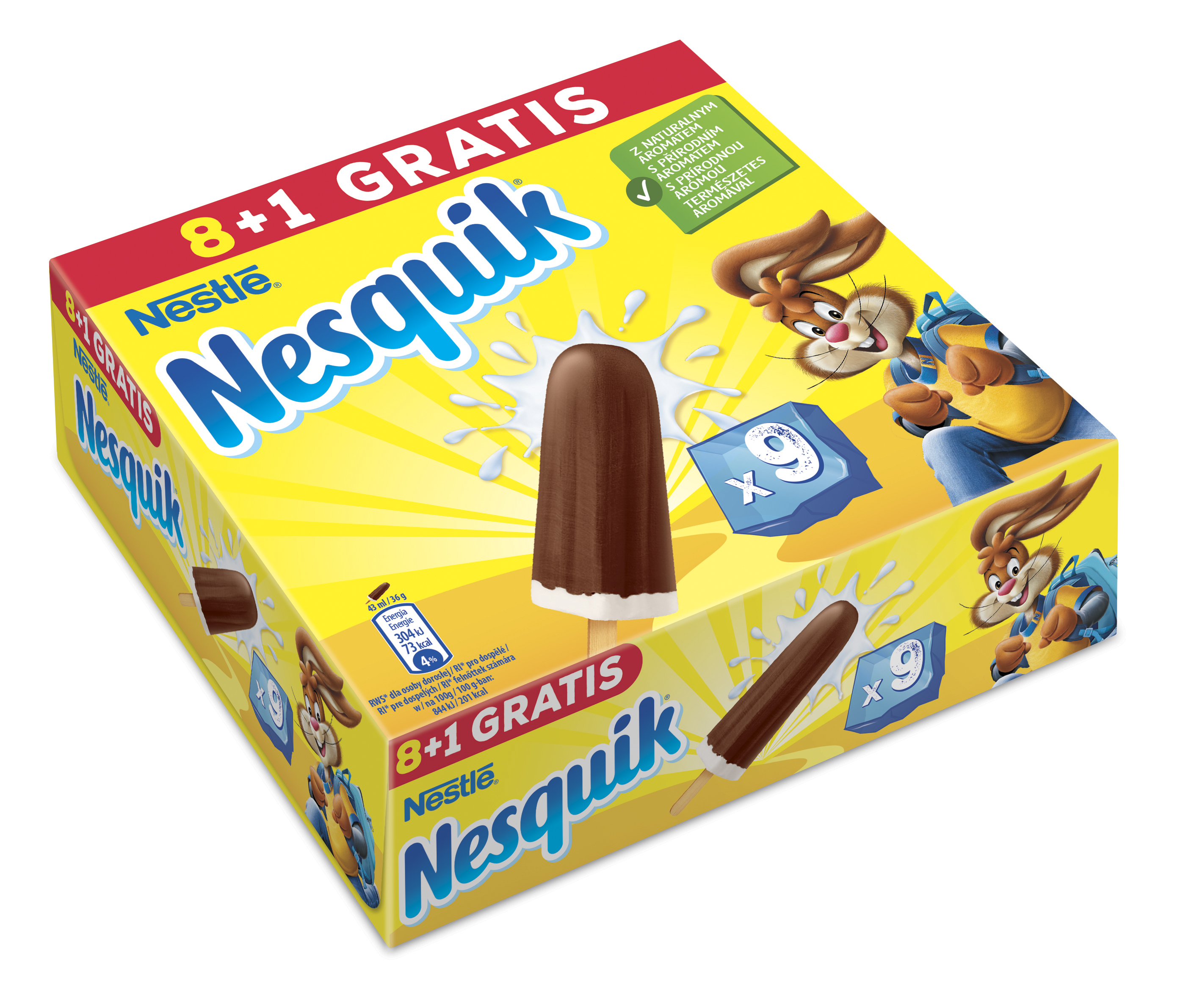 Nesquik Lody Kakao-Wanilia 9X43Ml
