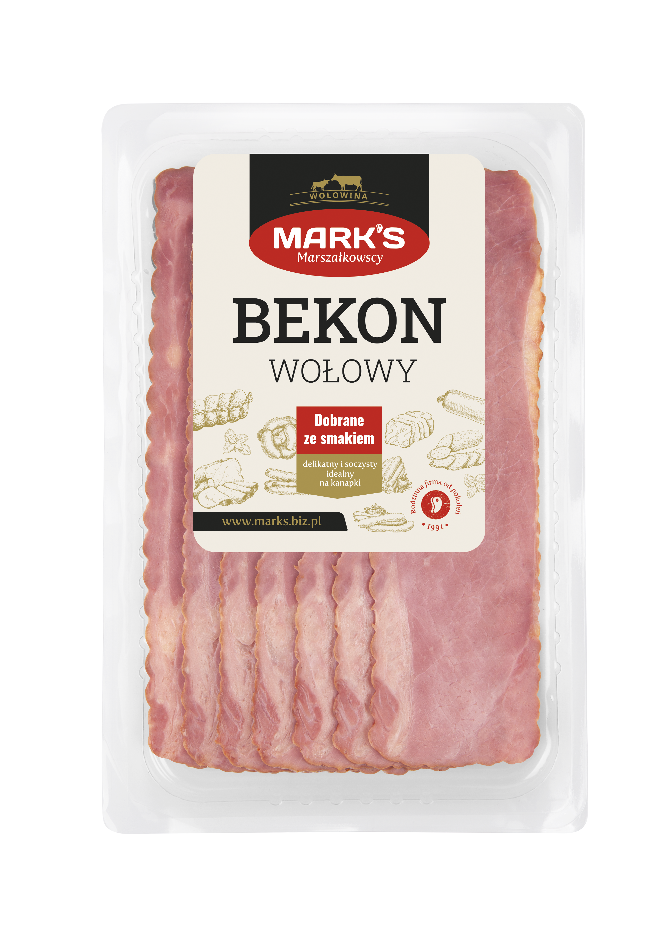 Mark'S Bekon Wołowy Plastry 100 G