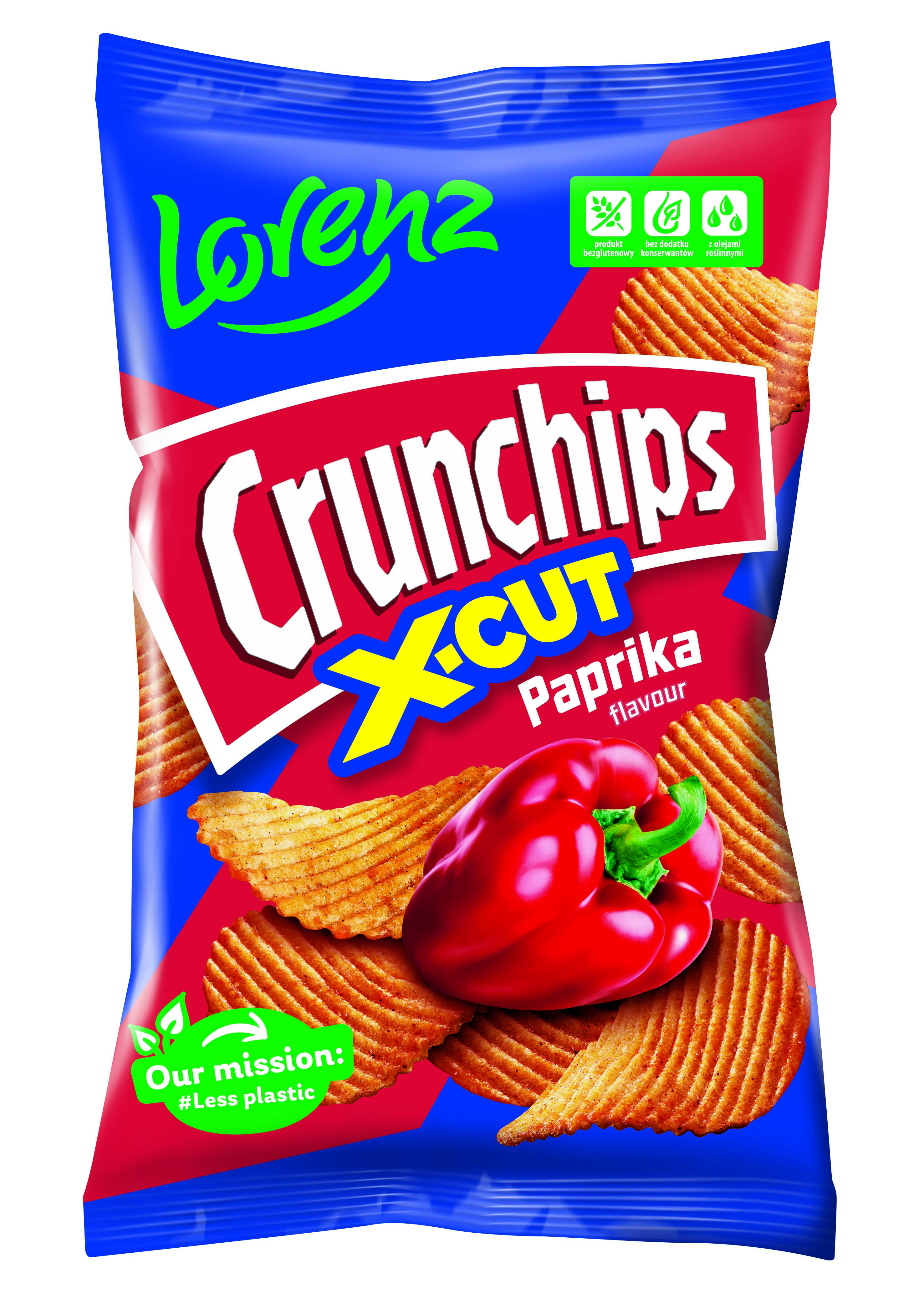Crunchips X-Cut Paprika 130G