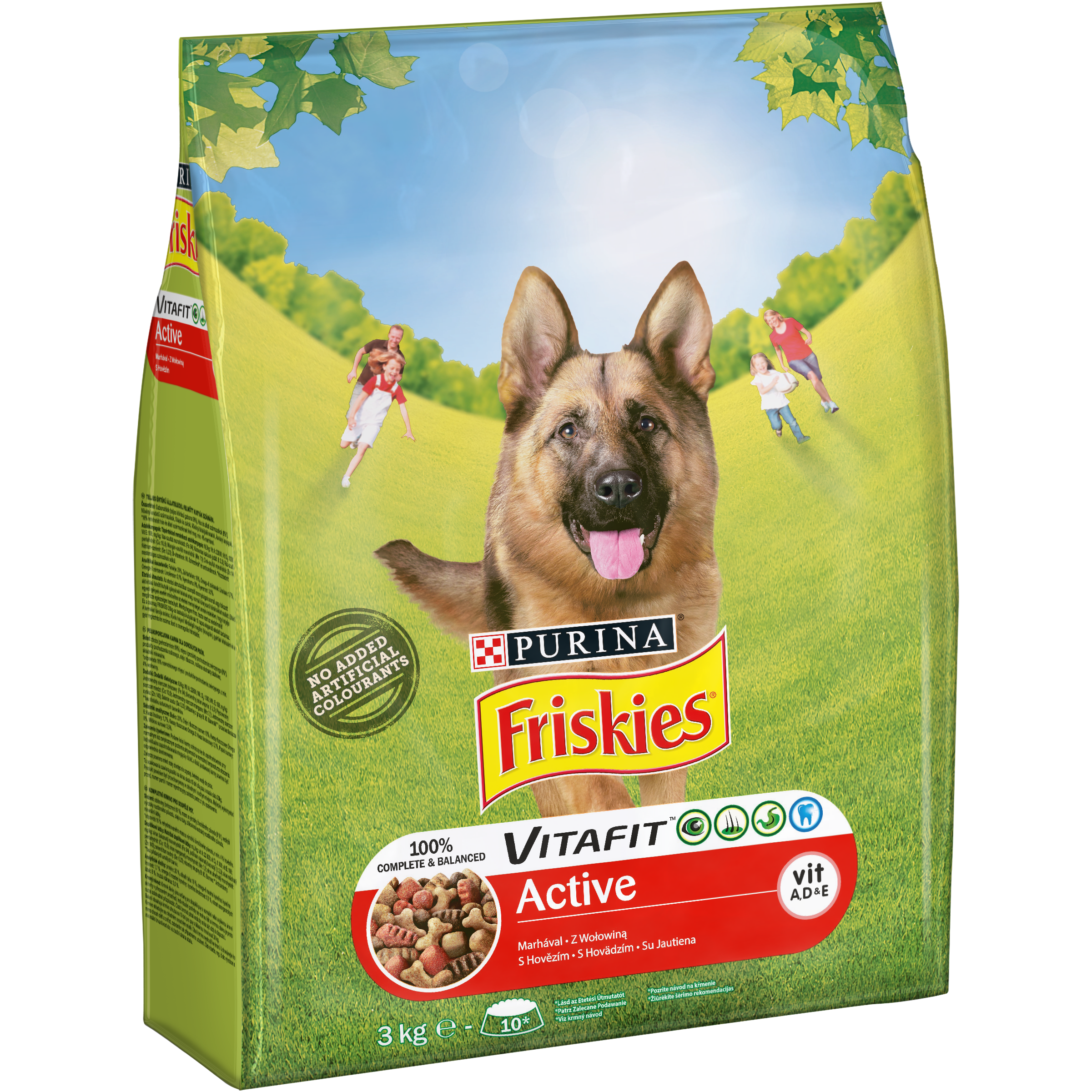 Karma Dla Psów Friskies Active Z Wołowiną 3Kg