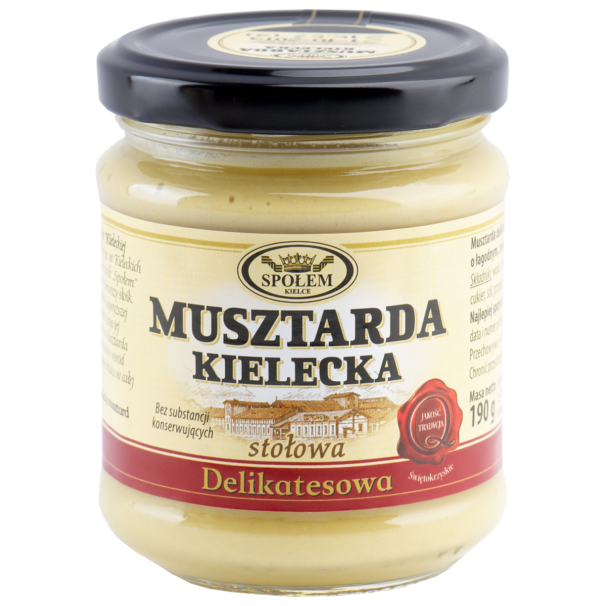 Musztarda Kielecka Delikatesowa Stołowa 190G