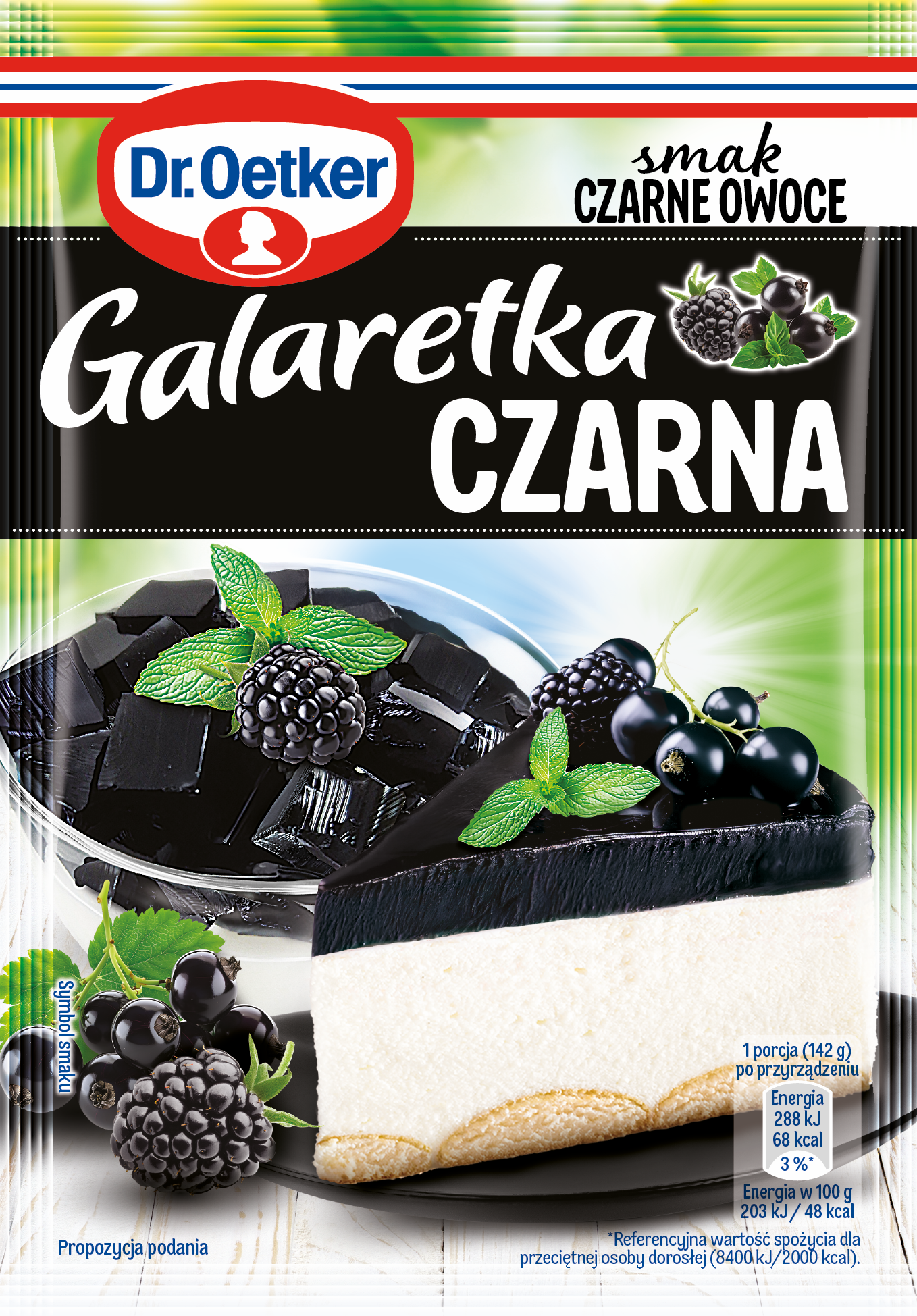 Dr. Oetker Galaretka Czarna Smak Czarne Owoce 70 G
