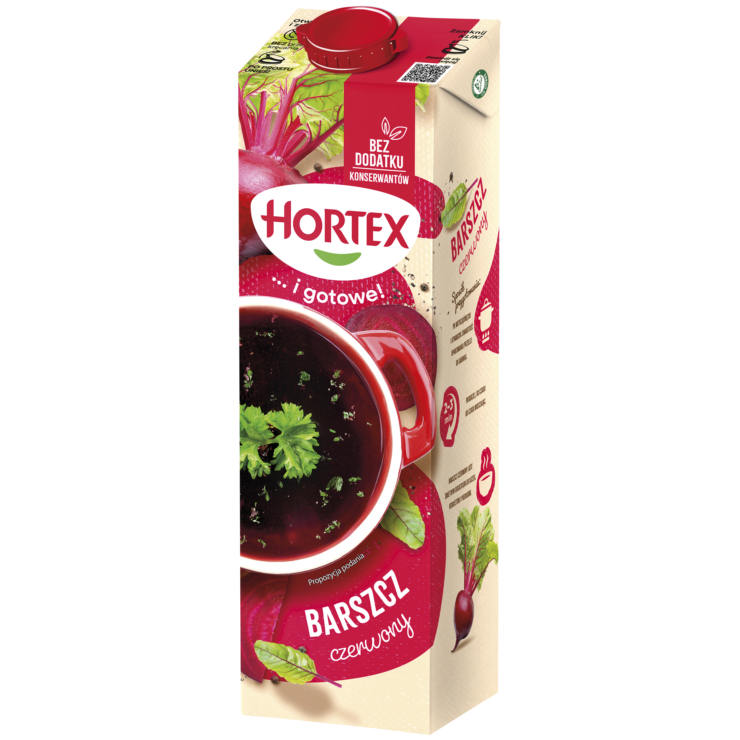 Hortex Barszcz Czerwony Zupa Karton 1L
