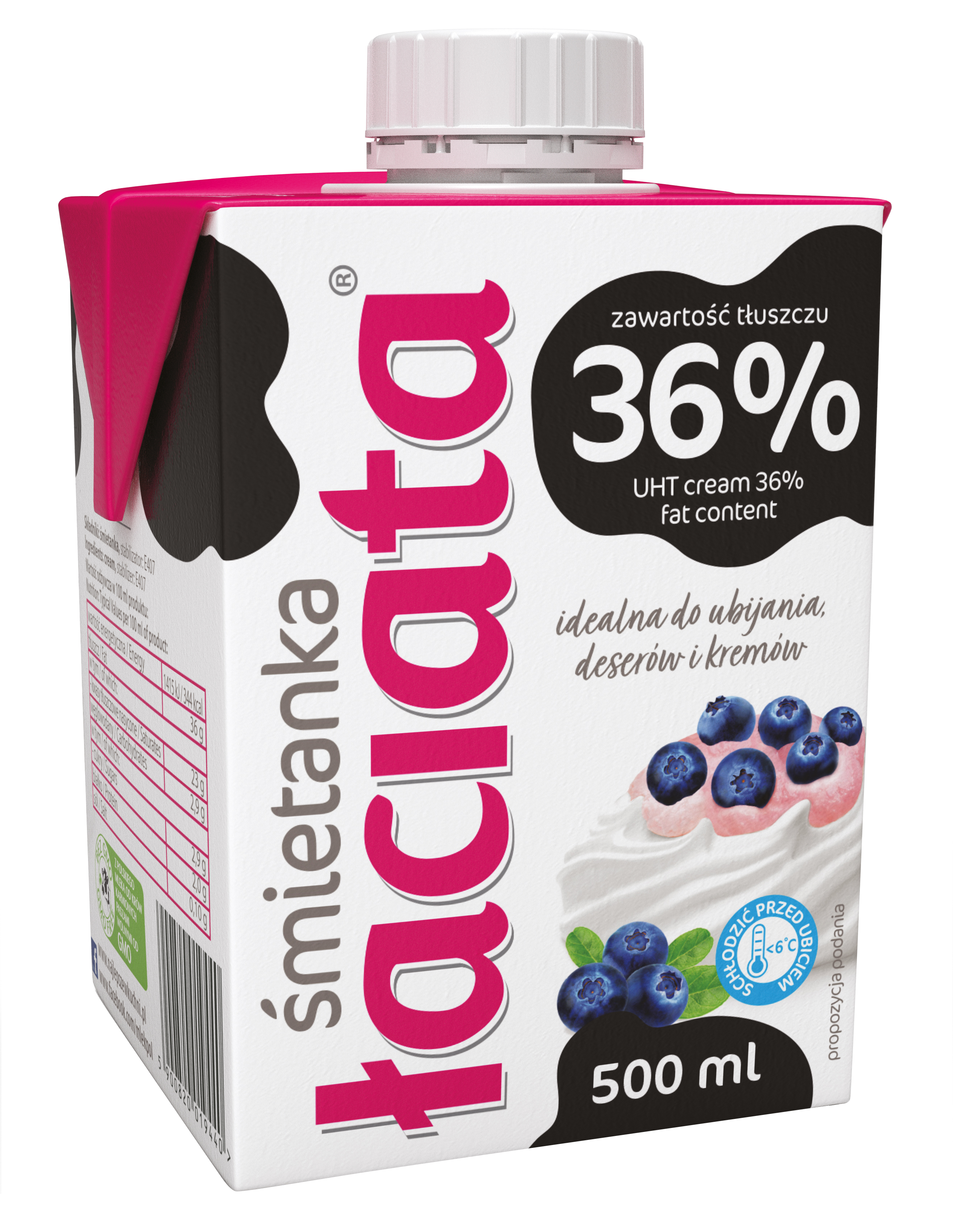 Śmietanka Uht Łaciata 36% 0,5L