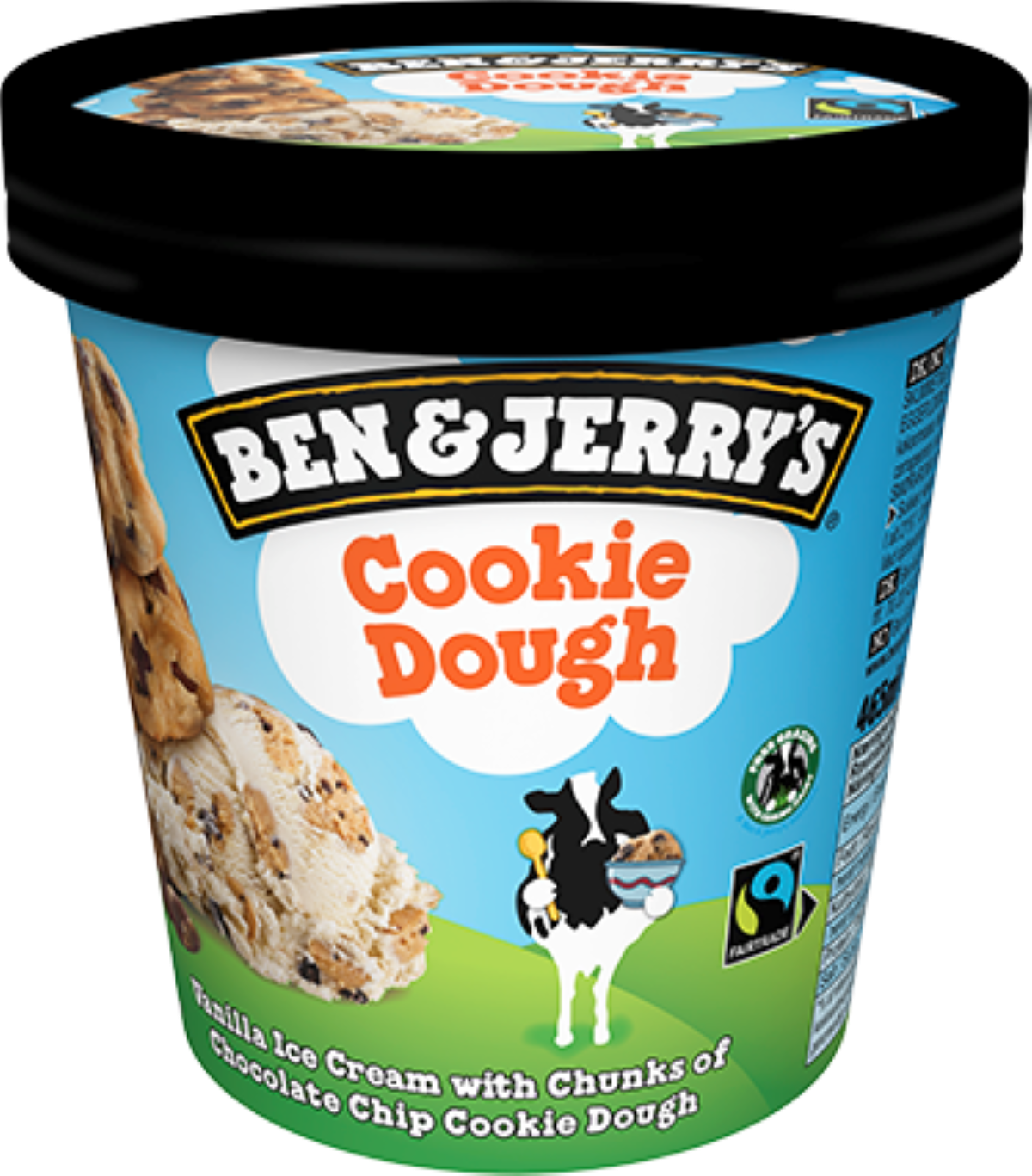 Lody Ben & Jerry'S Waniliowe Z Kawałkami Ciastek Z Czekoladą (16%) I Kawałkami Czekolady (1%) 465 Ml.