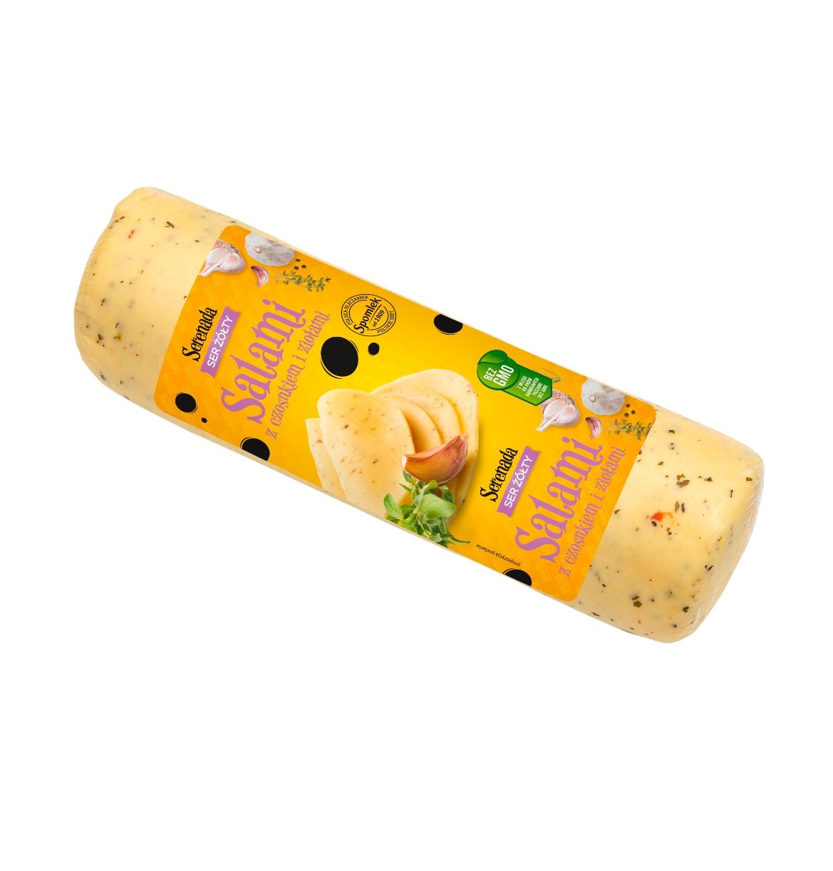 Ser Żółty Salami Serenada Czosnek Zioła Blok Ok. 1,3 Kg