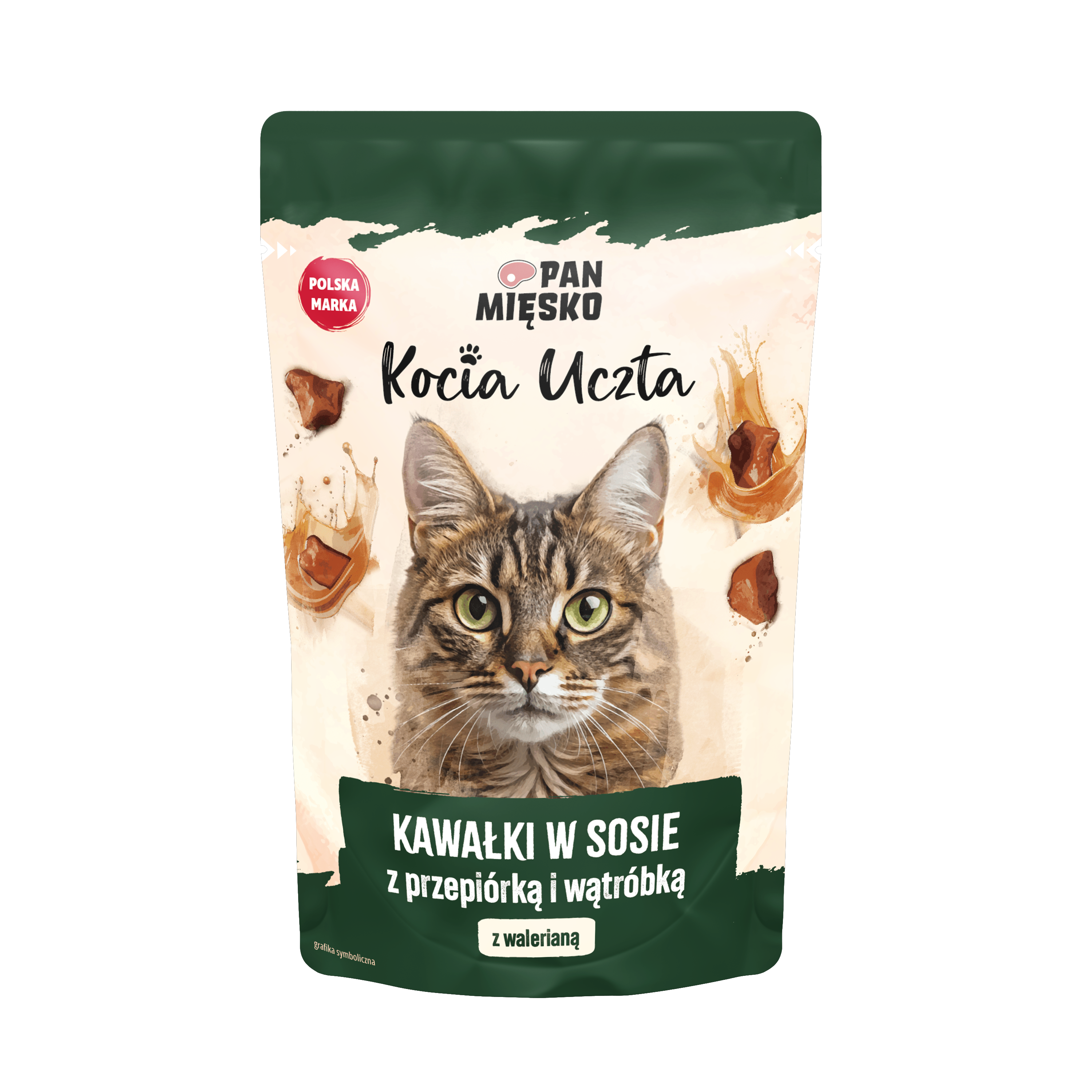 Pan Mięsko Kocia Uczta Kawałki W Sosie Z Przepiórką I Wątróbką 85G