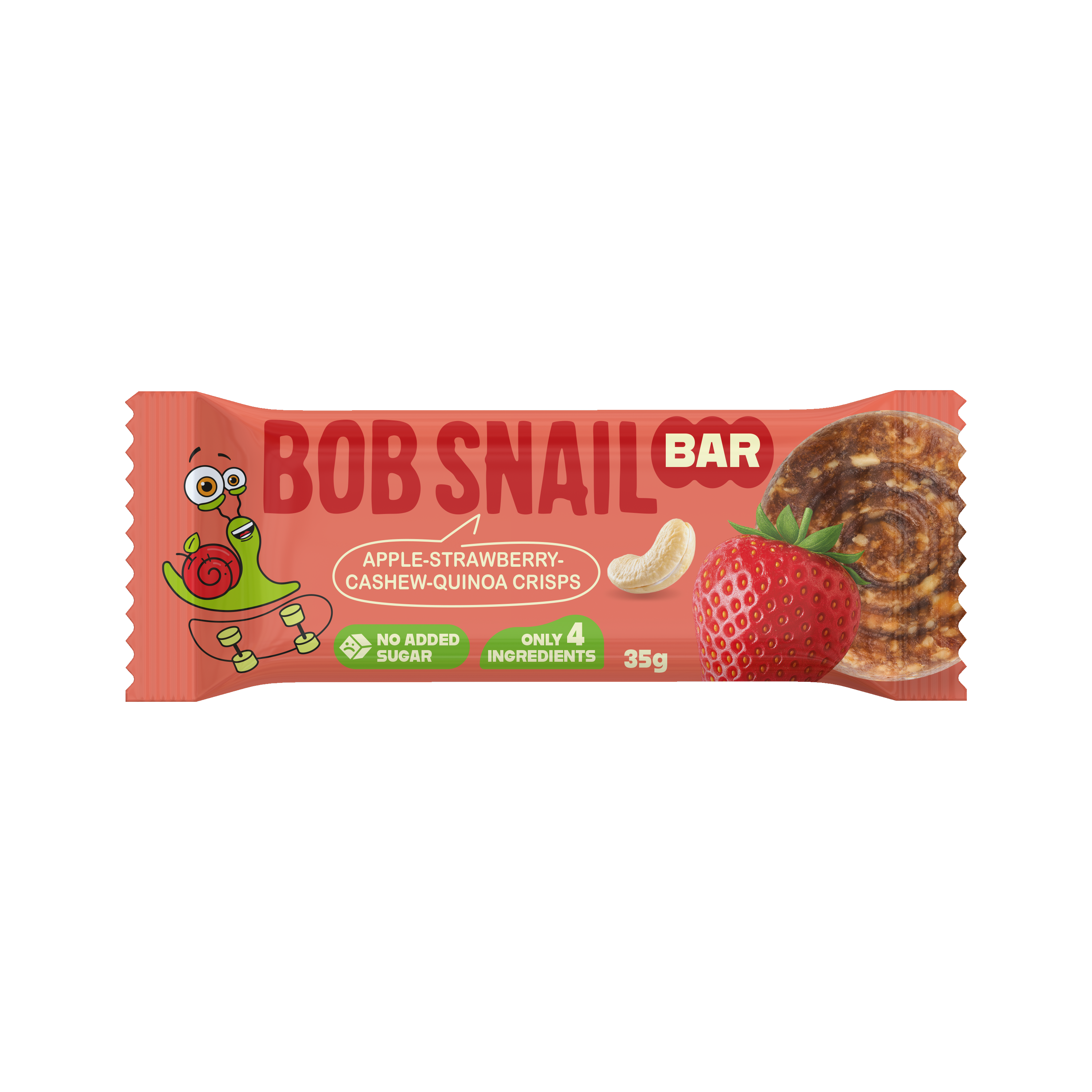 Baton Bob Snail Jabłko-Truskawka 35G