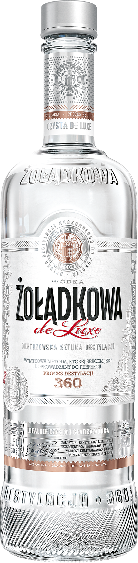 Wódka Żołądkowa Czysta De Luxe 40% Vol. 700Ml