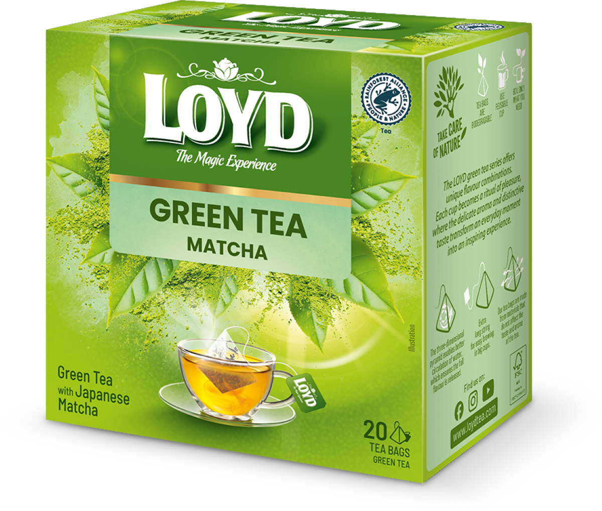 Loyd Herbata Zielona Matcha (20 X 1,5 G)
