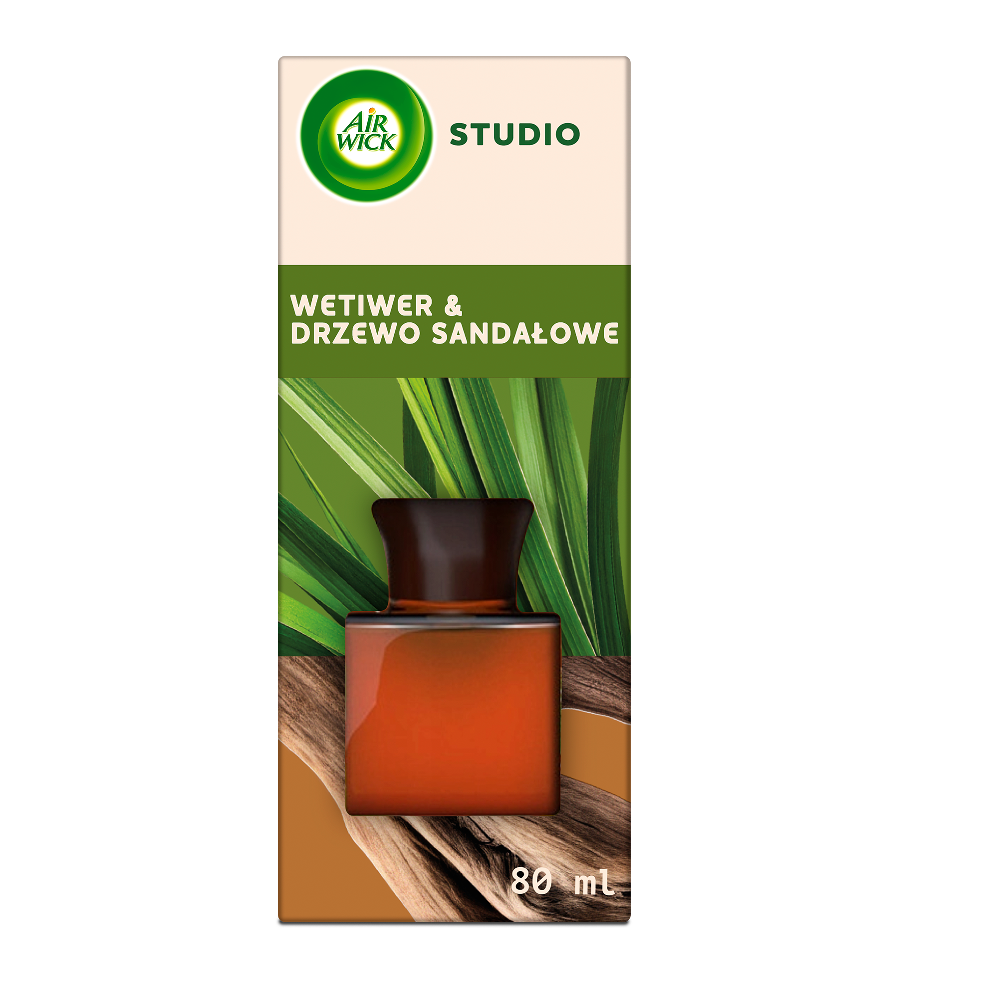 Air Wick Patyczki Zapachowe Studio Wetiwer & Drzewo Sandałowe/Vetiver & Sandalwood 80 Ml