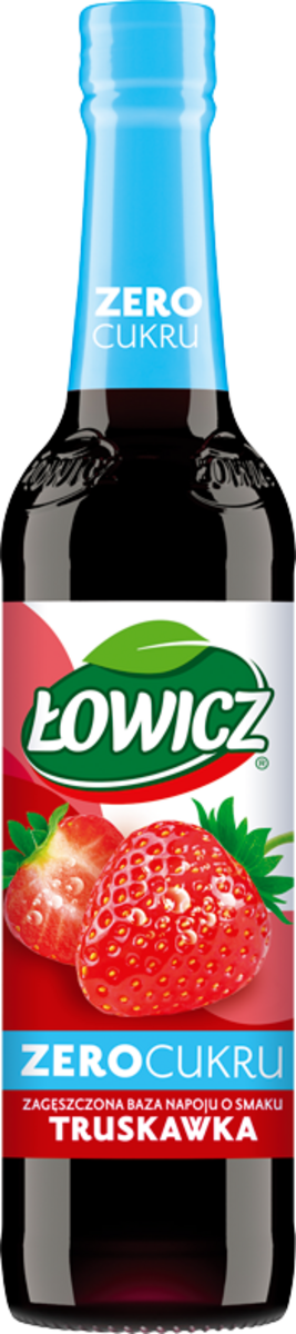 Łowicz Zagęszczająca Baza Napoju Truskawka Zero Cukru 400 Ml