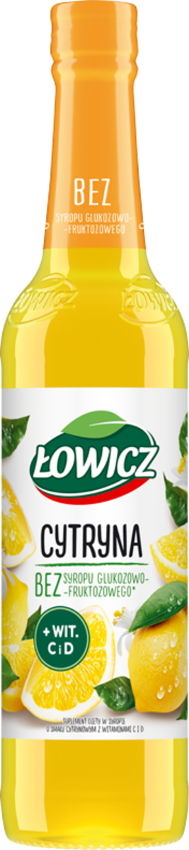 Łowicz Suplement Diety Syrop O Smaku Cytrynowym 400 Ml