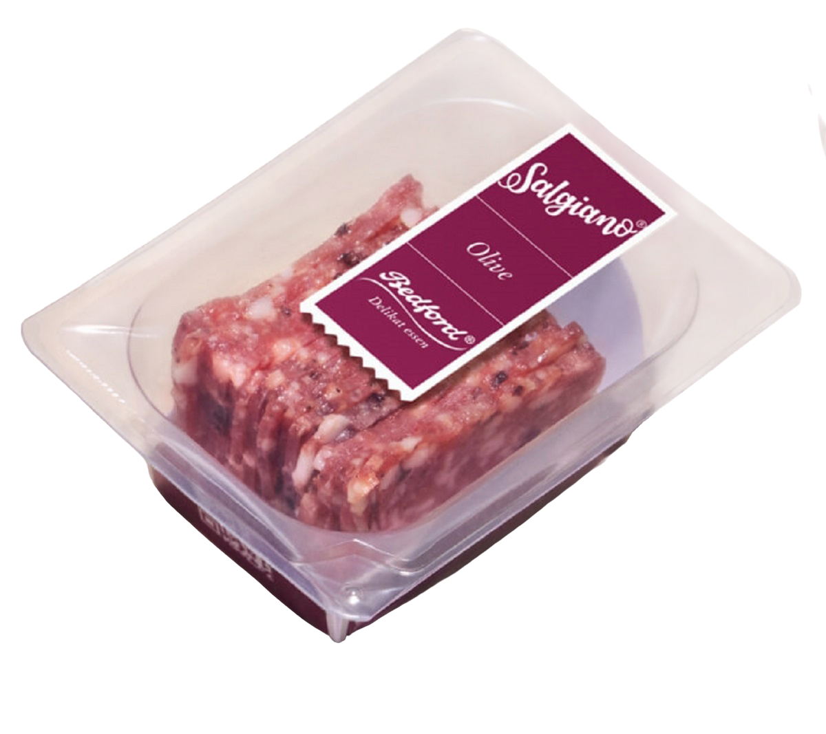 Salgiano Salami Z Oliwką, Plastry Cienko Krojone 75G Bedford