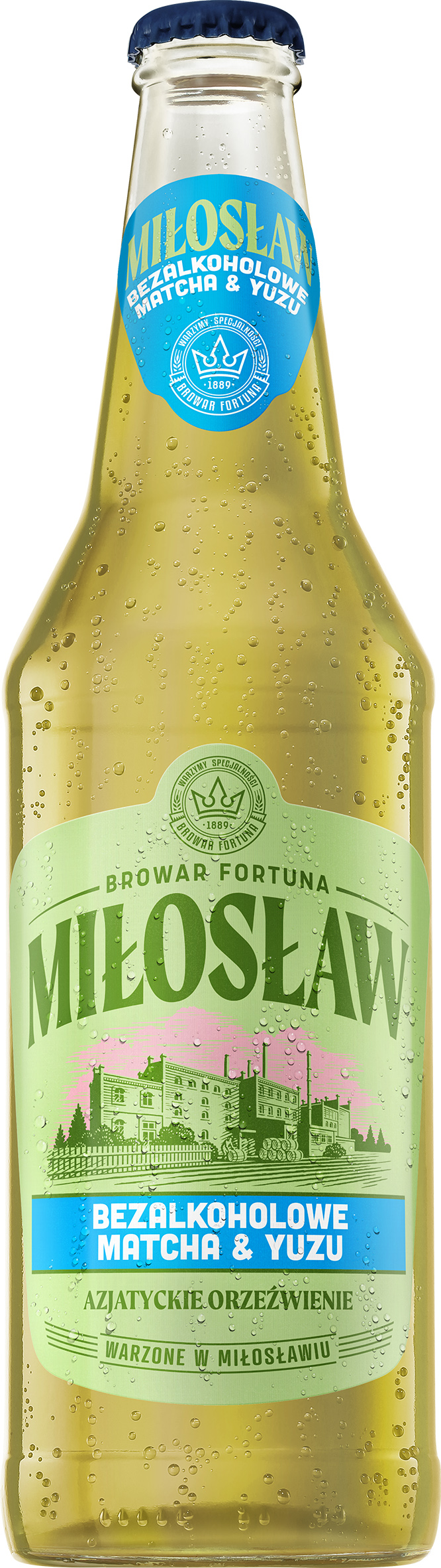 Miłosław Bezalkoholowe Matcha & Yuzu 500Ml Butelka Zwrotna