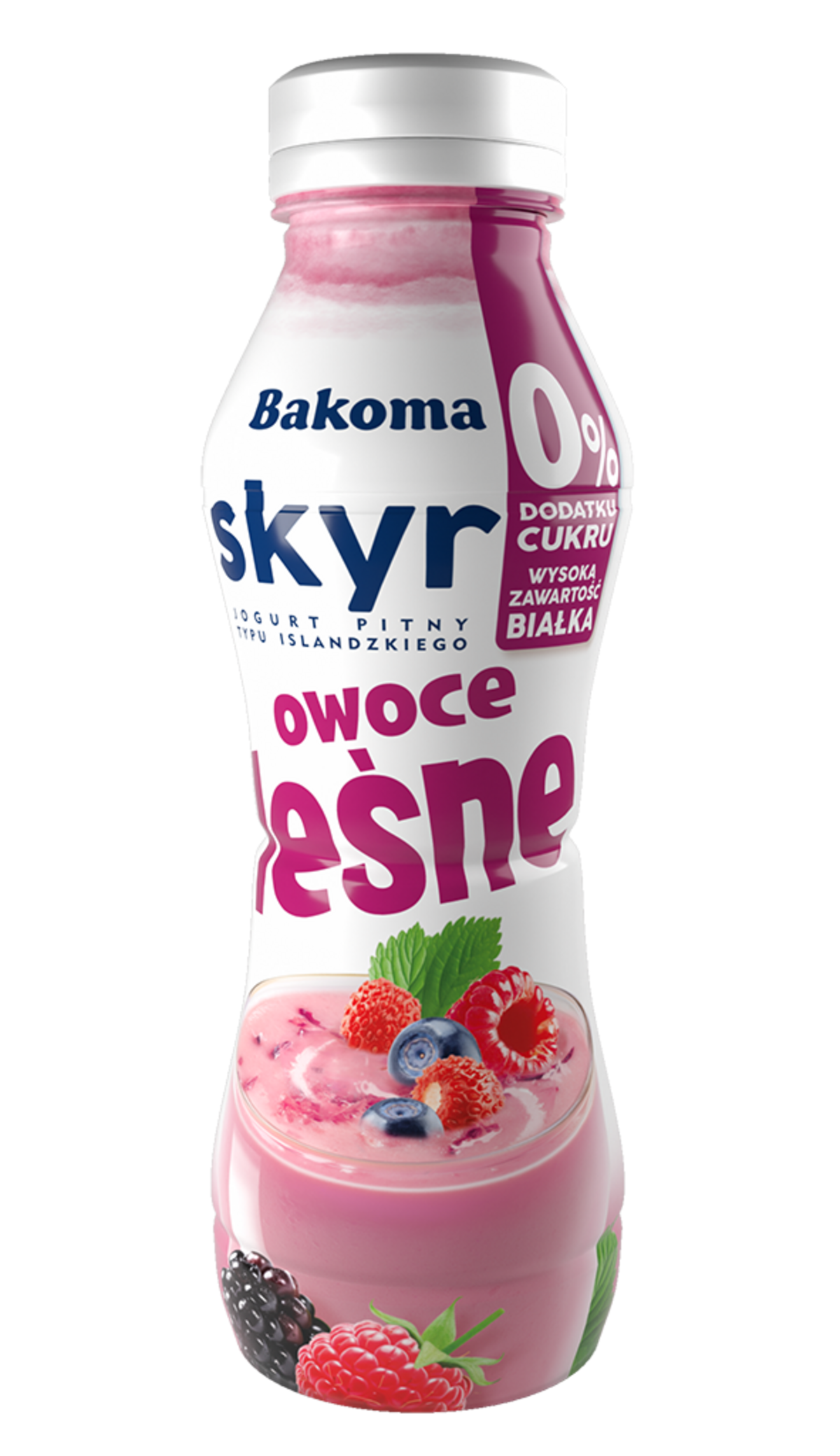 Bakoma Skyr Pitny 0% Cukru Owoce Leśne 300 G