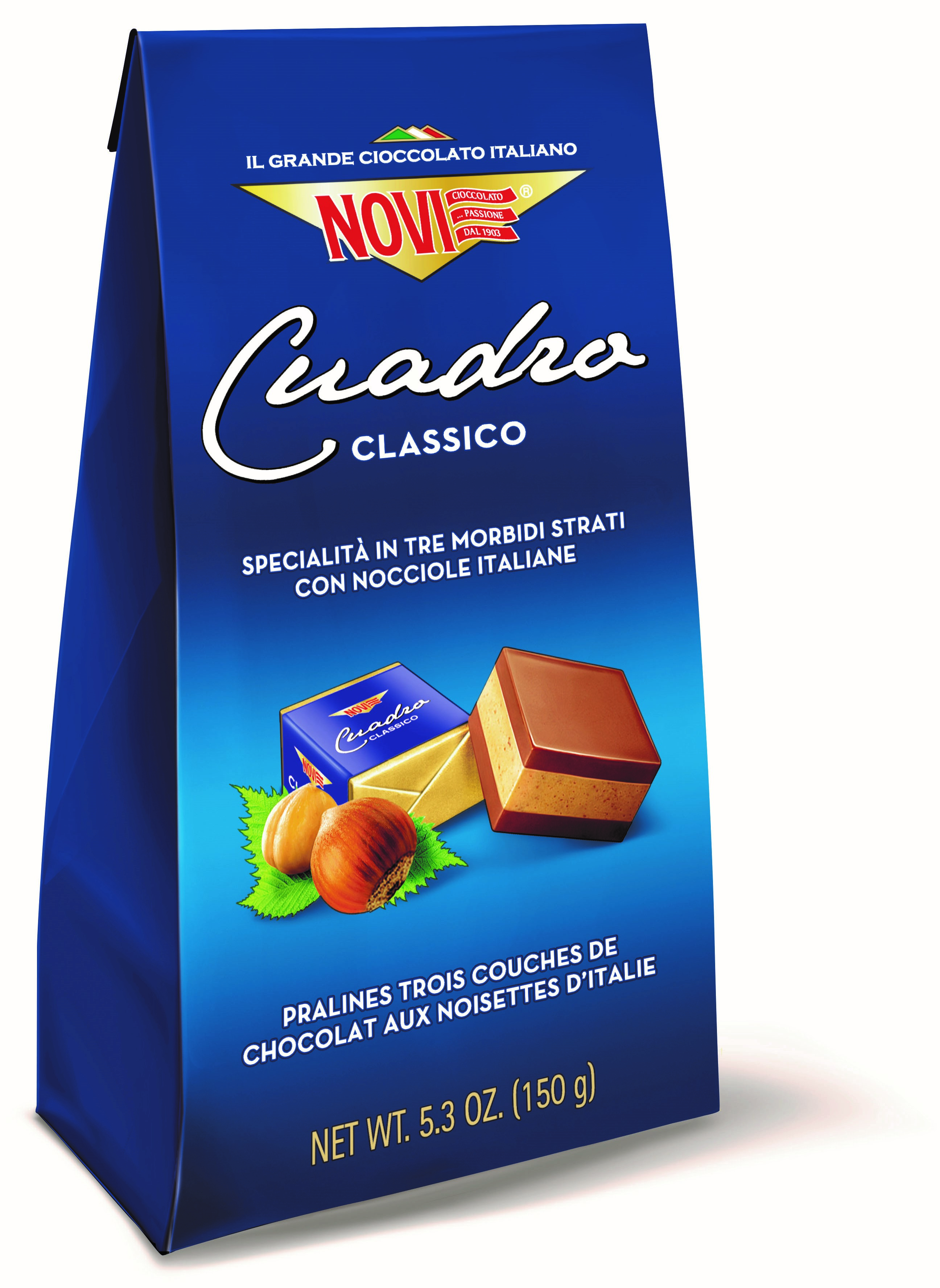 Novi Czekoladki Cuadro Orzech Laskowy 150 G