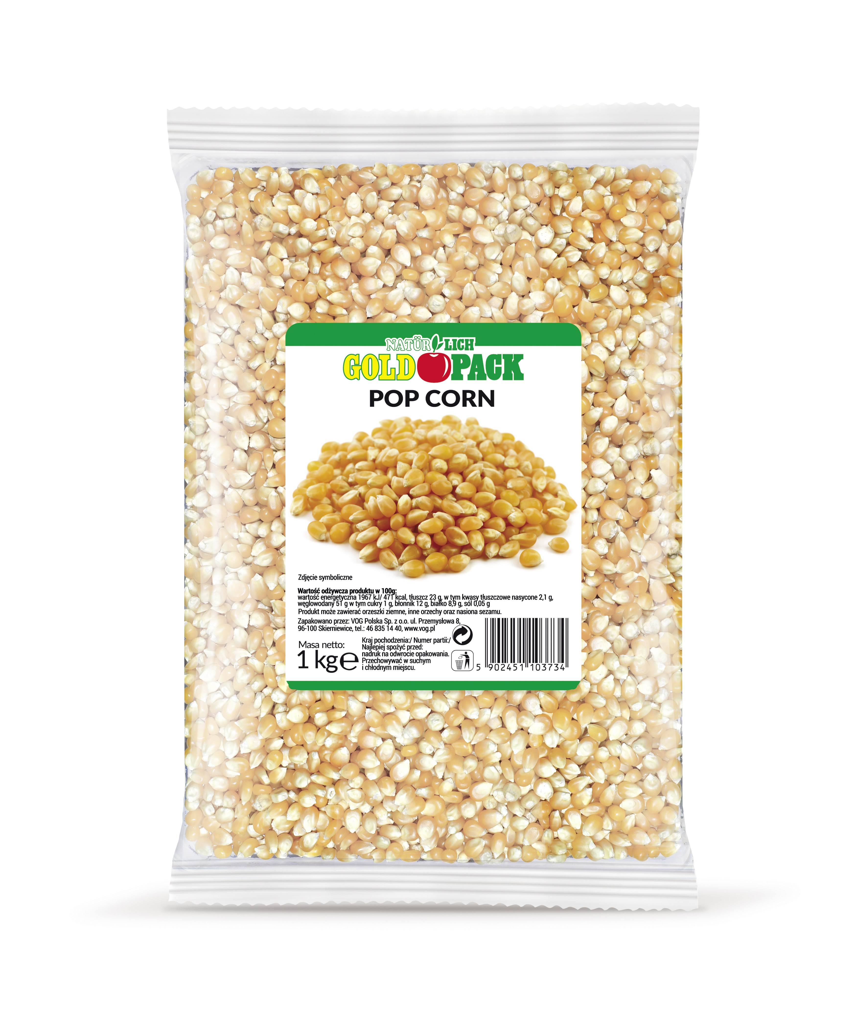 Goldpack Pop Corn 1Kg