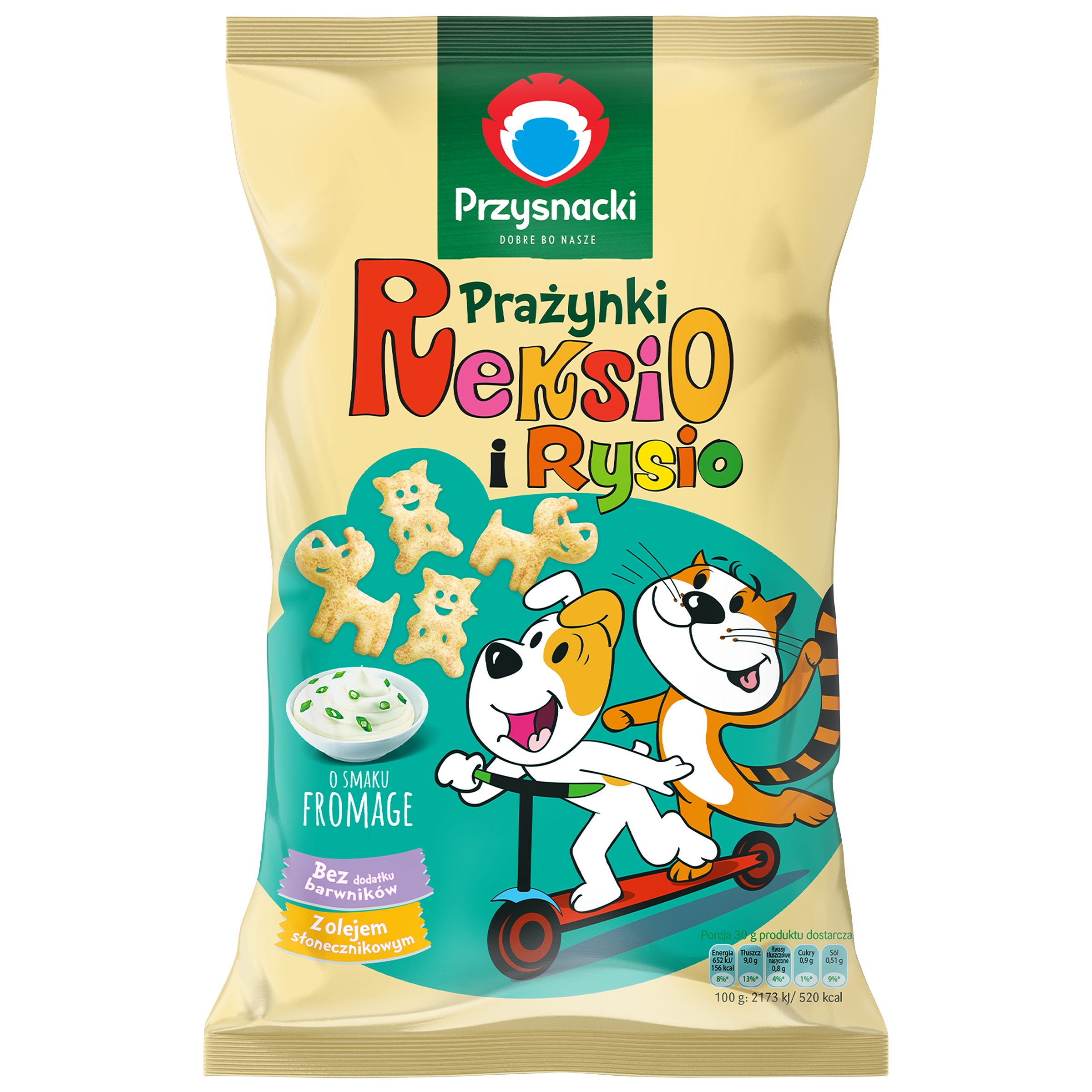 Prażynki Reksio I Rysio O Smaku Fromage 90 G
