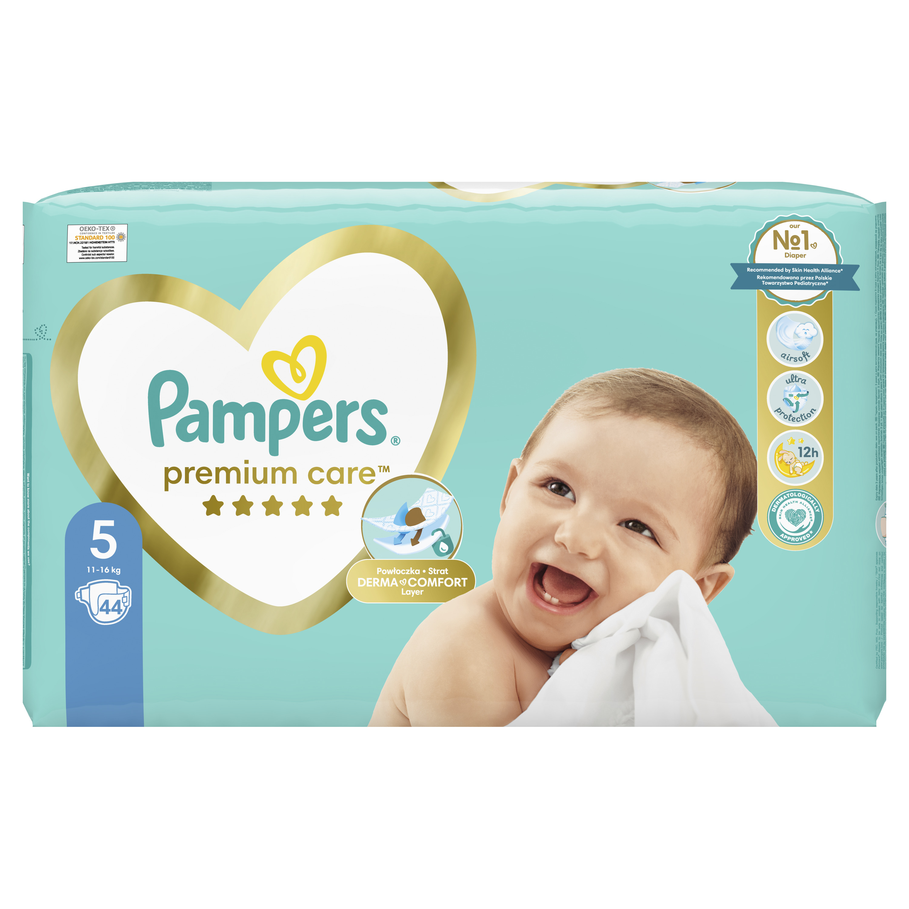 Pampers Pieluchy Premium Care, R5, 44 Pieluchy