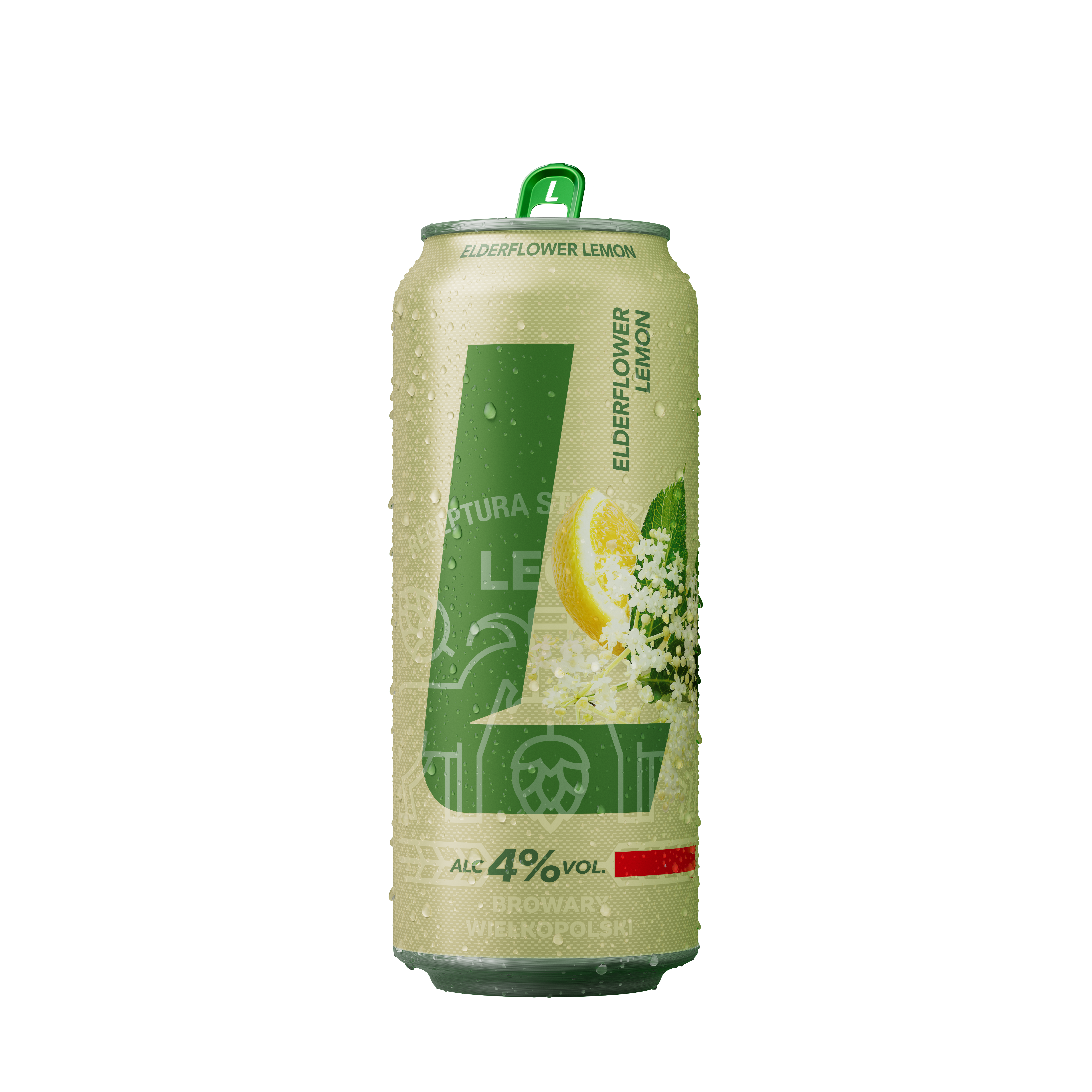 Piwo Lech Elderflower Lemon 4,0% Puszka 500Ml Kaucja
