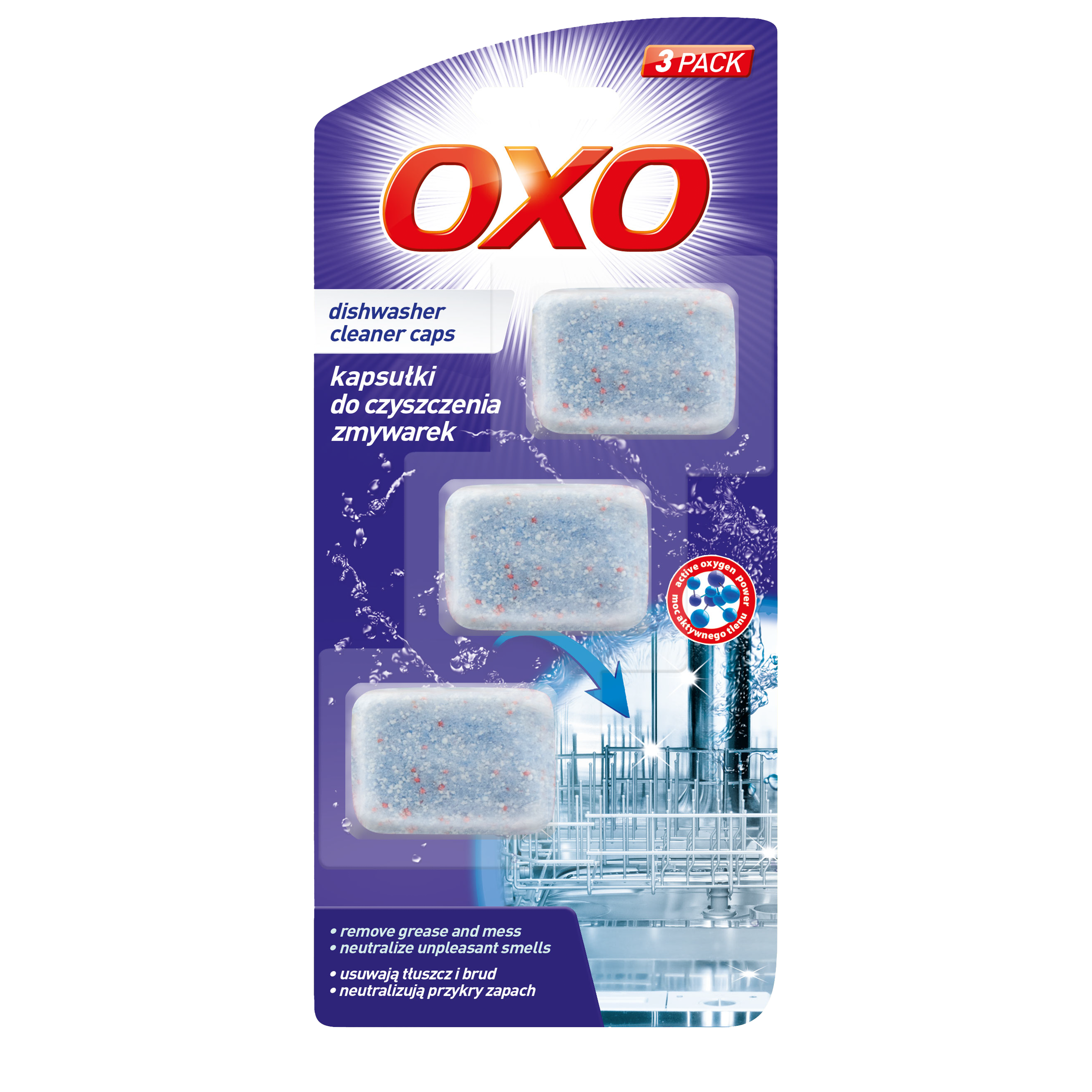 Oxo Kapsułki Do Czyszczenia Zmywarek 3 Szt 60G